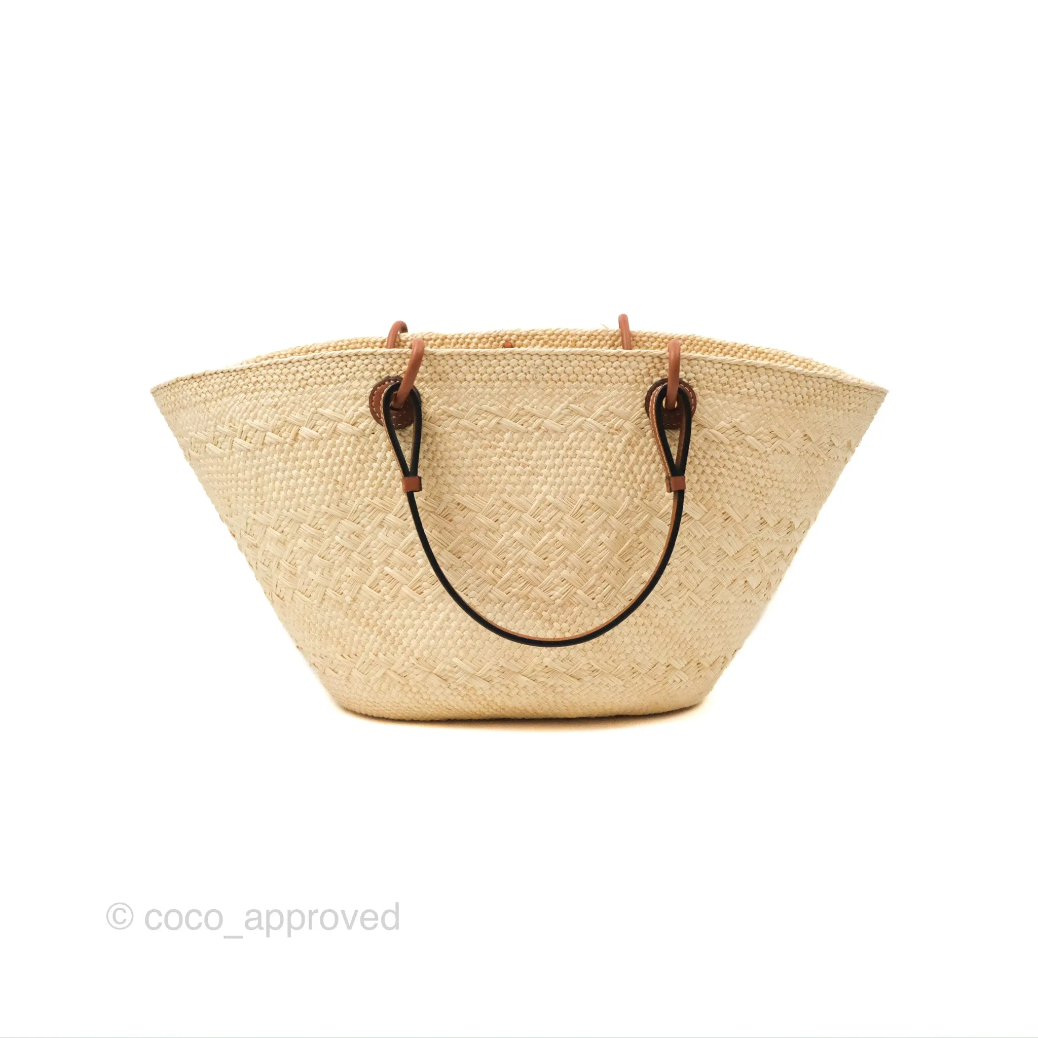 Loewe x Paula's Ibiza Woven Anagram Basket Bag Natural/Tan