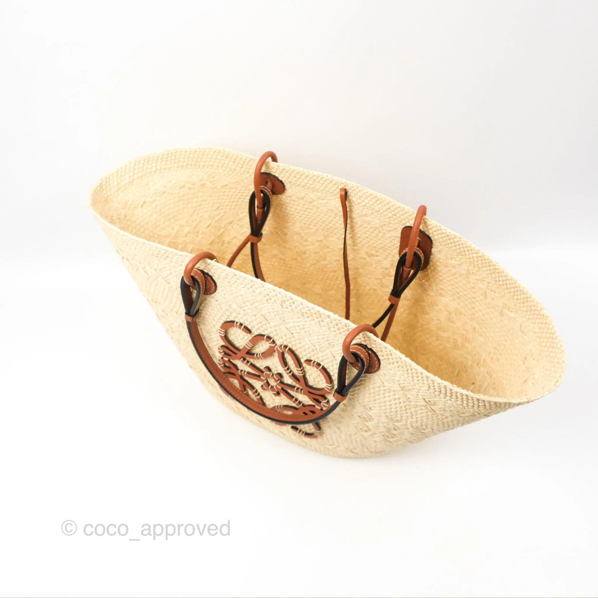 Loewe x Paula's Ibiza Woven Anagram Basket Bag Natural/Tan