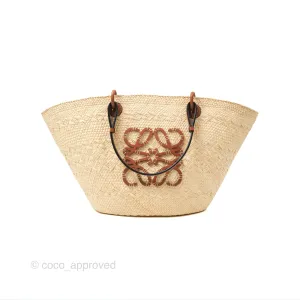 Loewe x Paula's Ibiza Woven Anagram Basket Bag Natural/Tan
