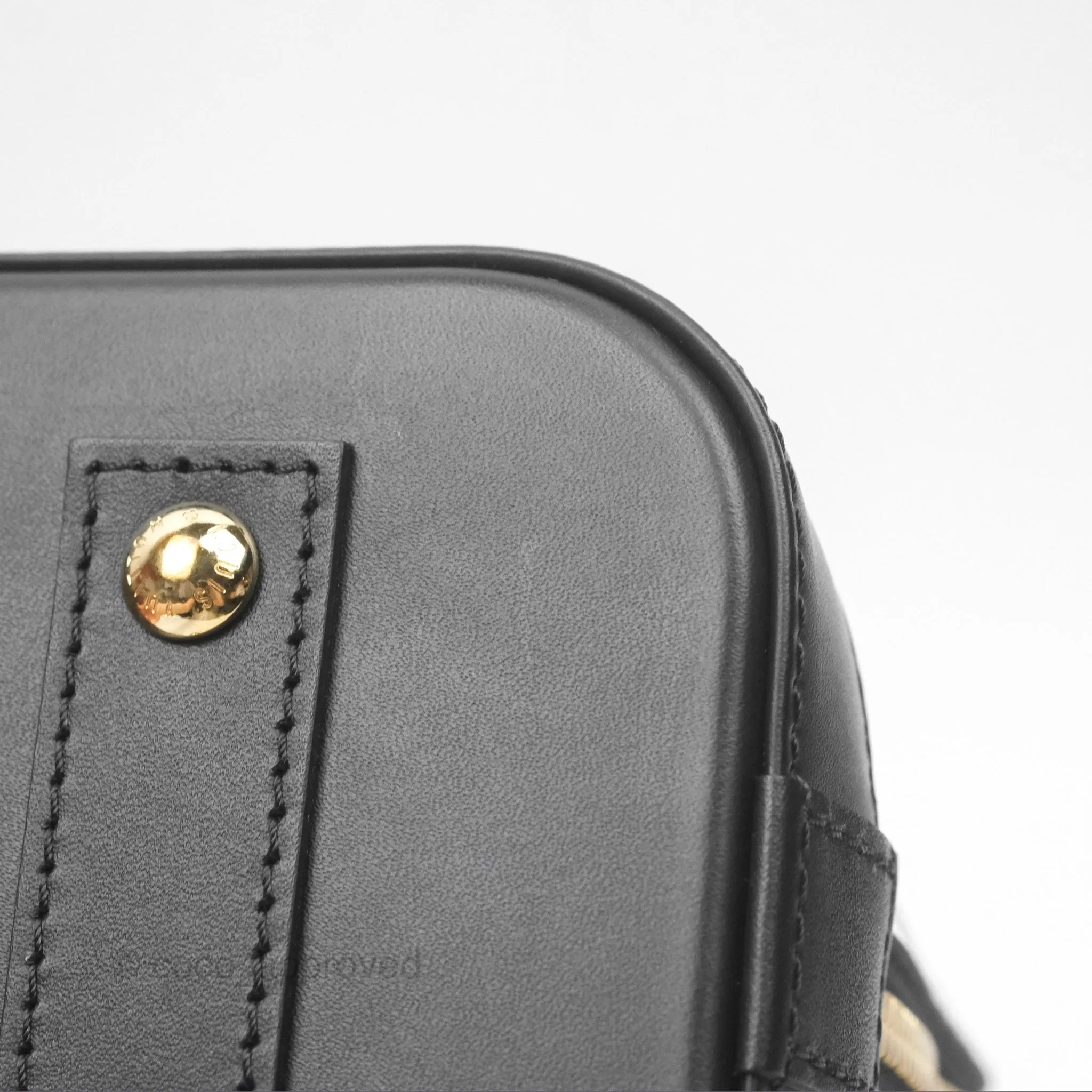 Louis Vuitton Alma BB Fornasetti Handbag Patent Calfskin