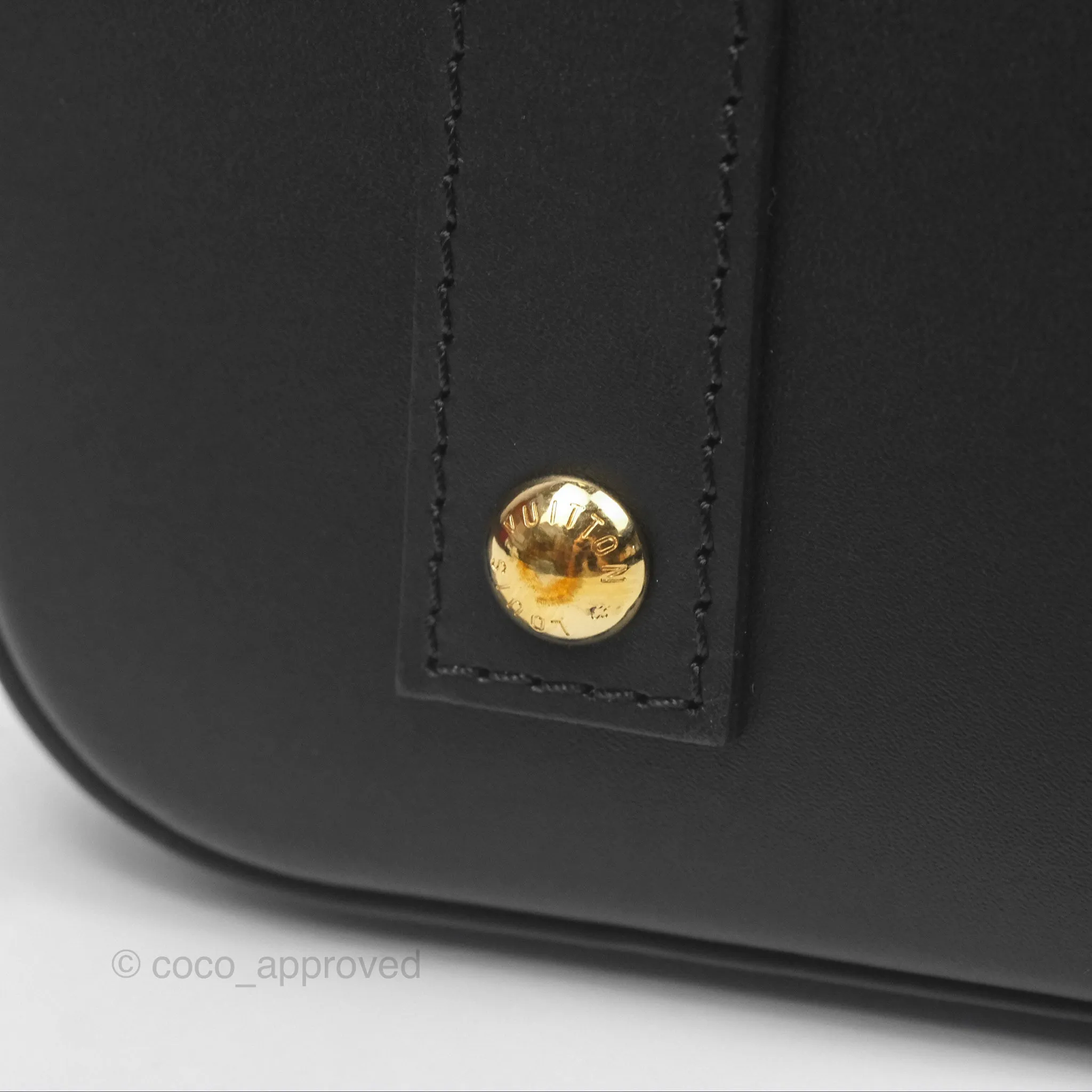 Louis Vuitton Alma BB Fornasetti Handbag Patent Calfskin