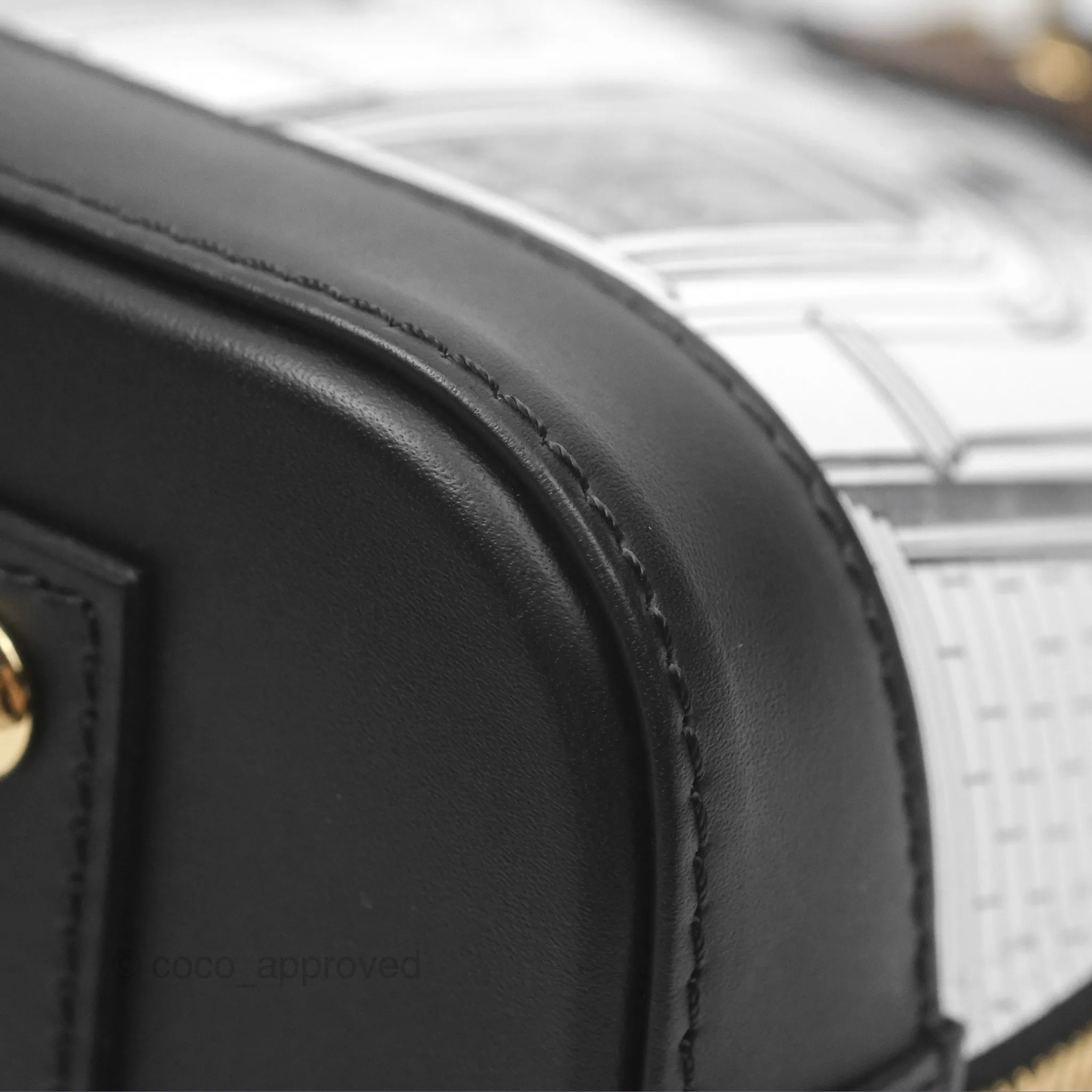 Louis Vuitton Alma BB Fornasetti Handbag Patent Calfskin