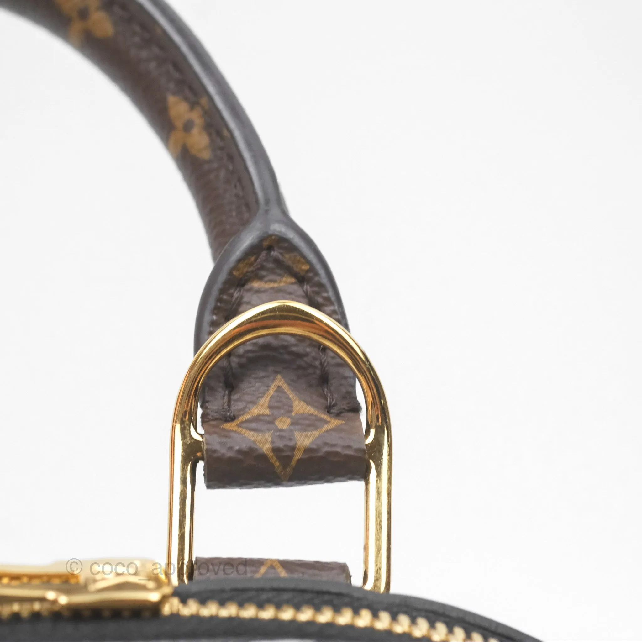 Louis Vuitton Alma BB Fornasetti Handbag Patent Calfskin