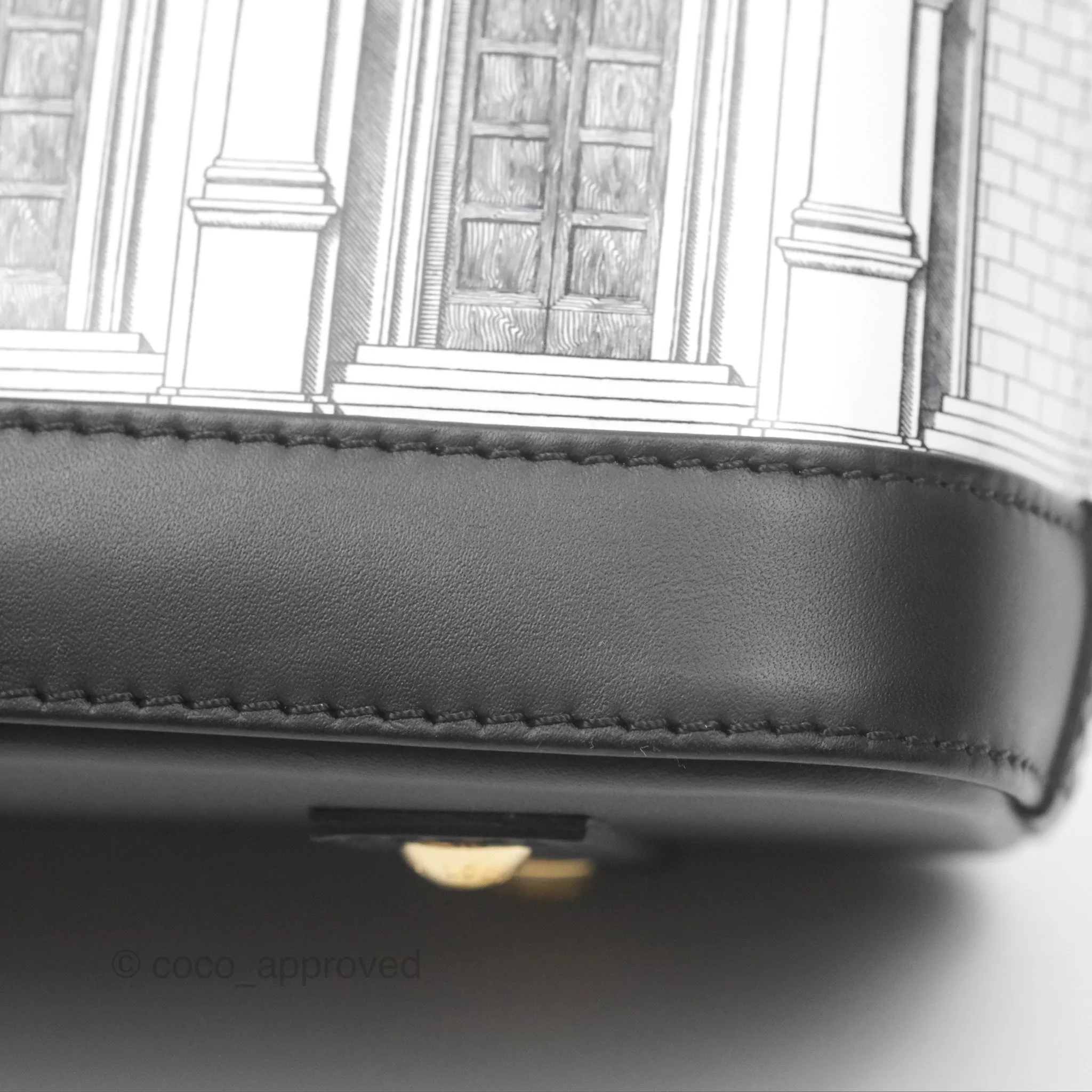 Louis Vuitton Alma BB Fornasetti Handbag Patent Calfskin