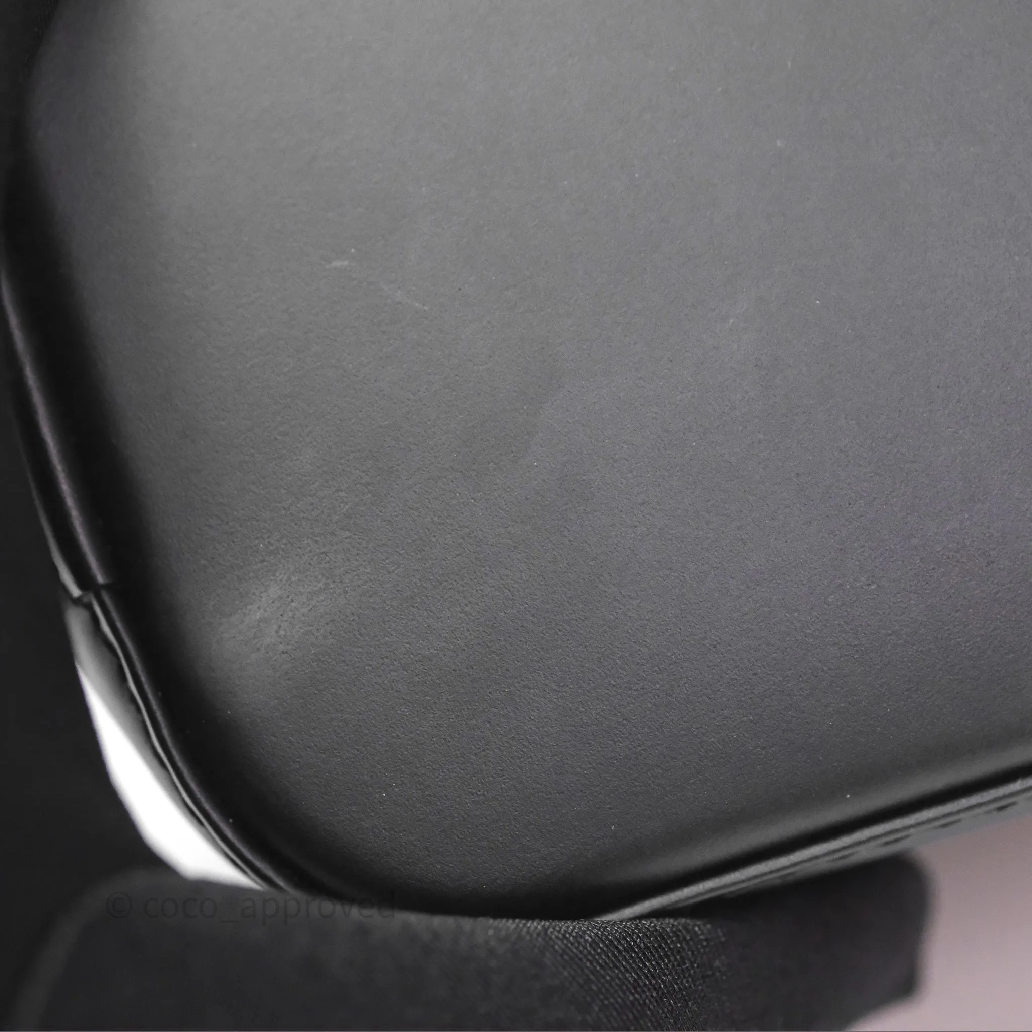 Louis Vuitton Alma Nano Black Silver Hardware