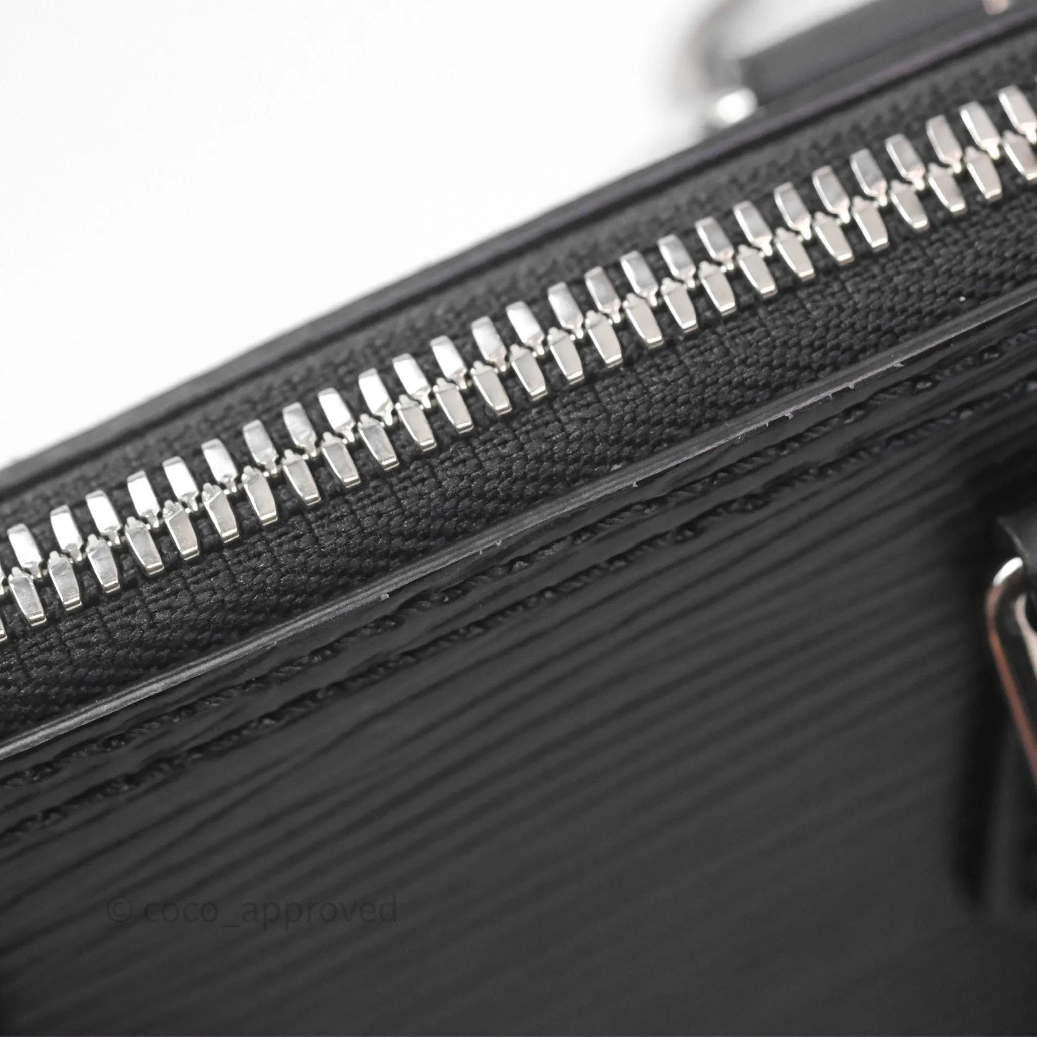 Louis Vuitton Alma Nano Black Silver Hardware
