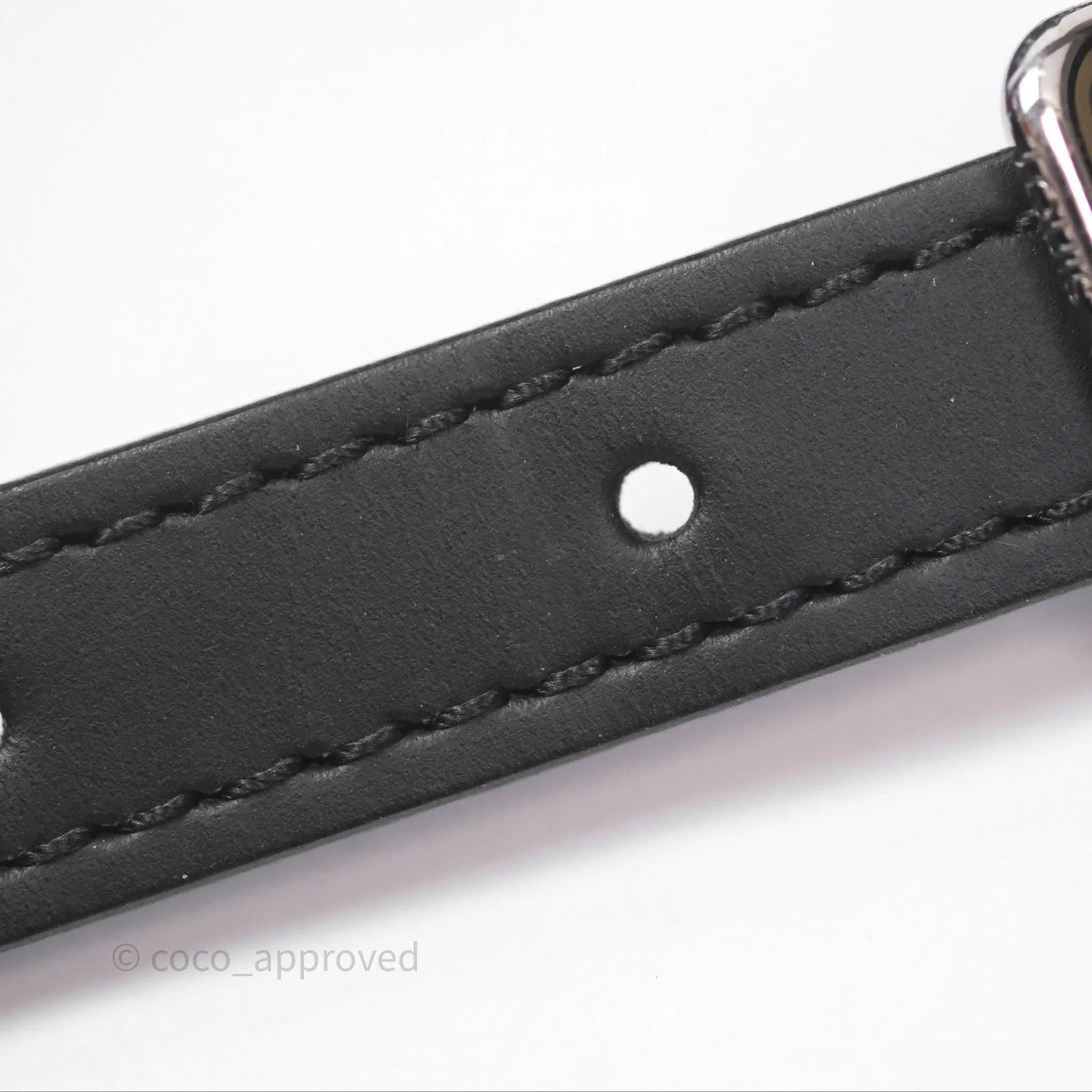Louis Vuitton Alma Nano Black Silver Hardware