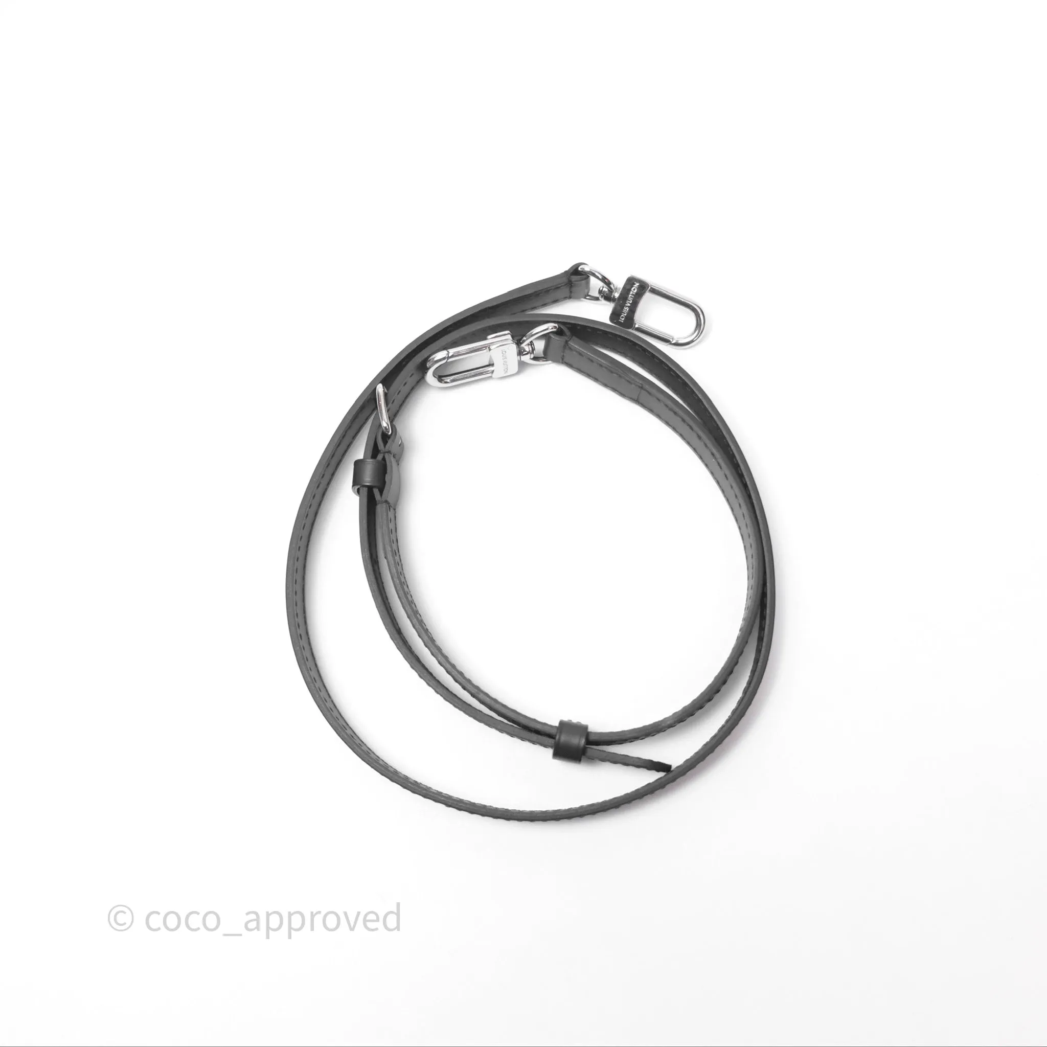 Louis Vuitton Alma Nano Black Silver Hardware