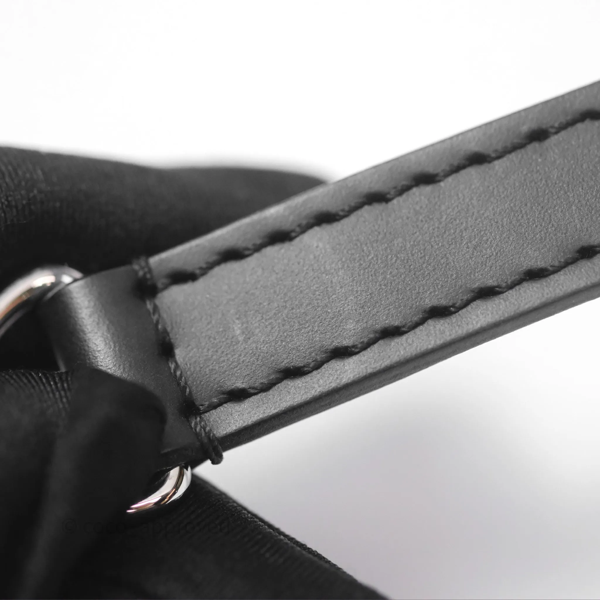 Louis Vuitton Alma Nano Black Silver Hardware
