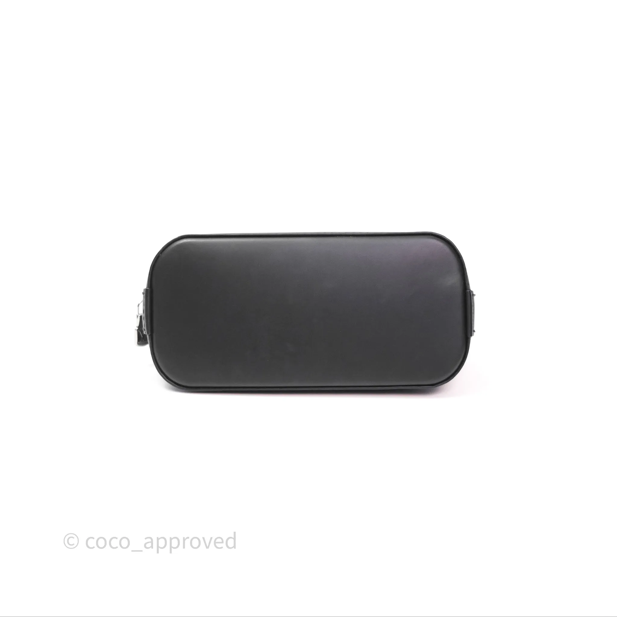 Louis Vuitton Alma Nano Black Silver Hardware