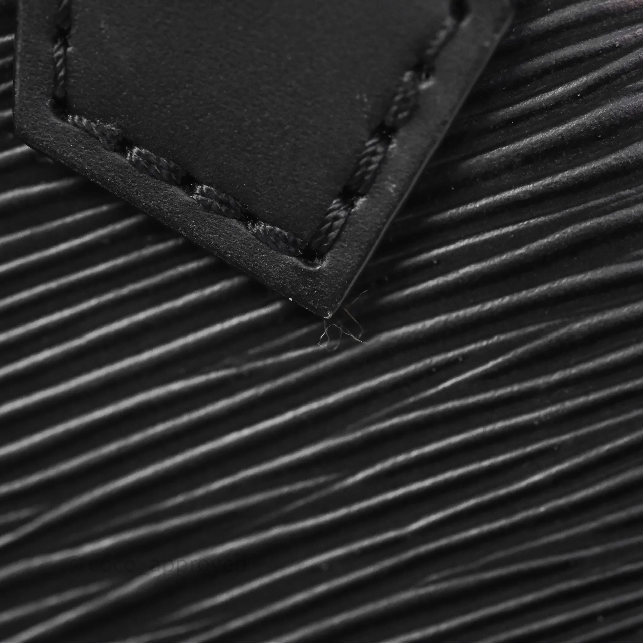 Louis Vuitton Alma Nano Black Silver Hardware