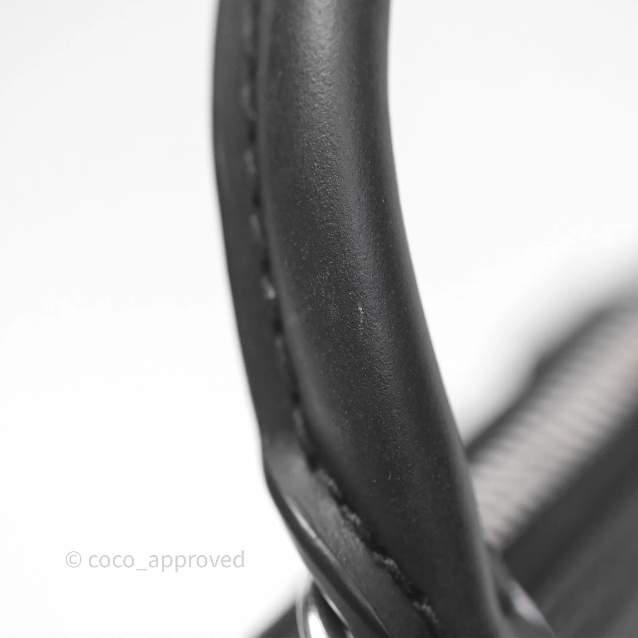 Louis Vuitton Alma Nano Black Silver Hardware