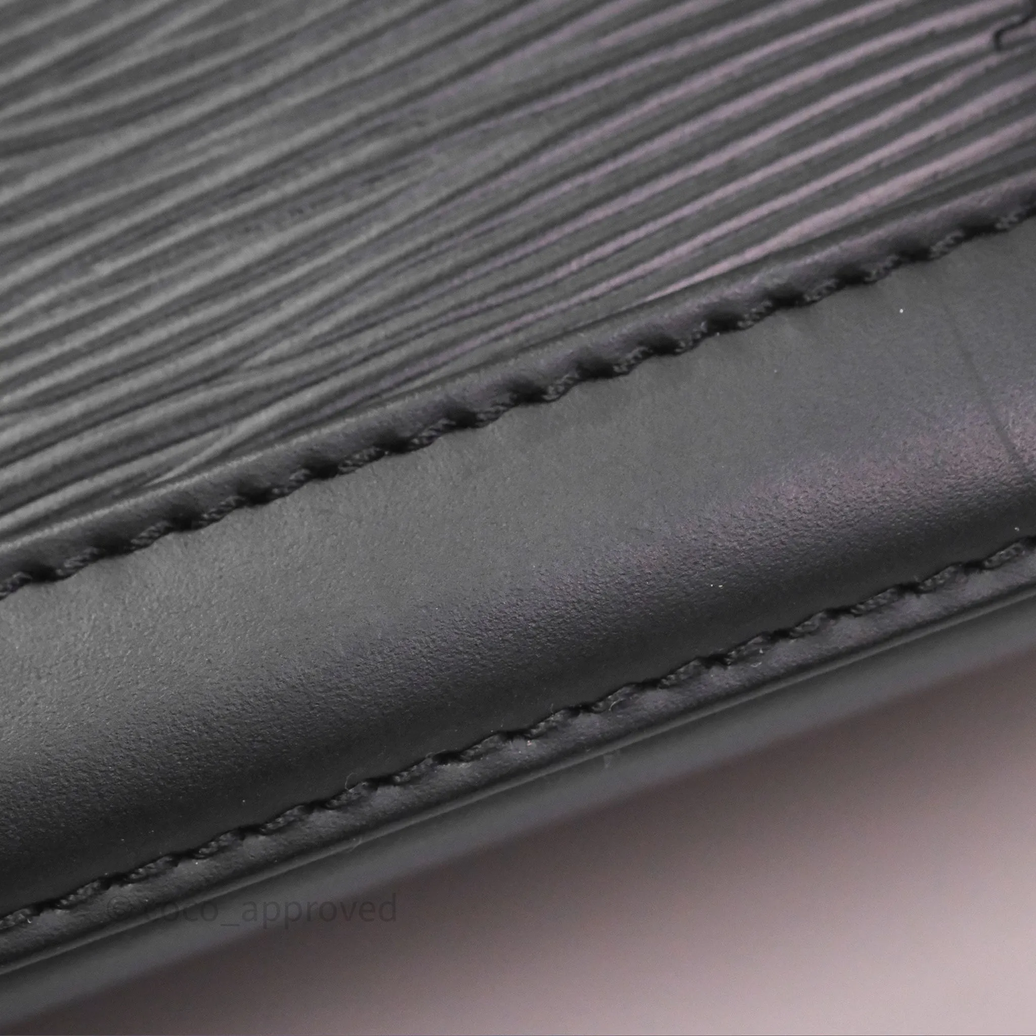 Louis Vuitton Alma Nano Black Silver Hardware