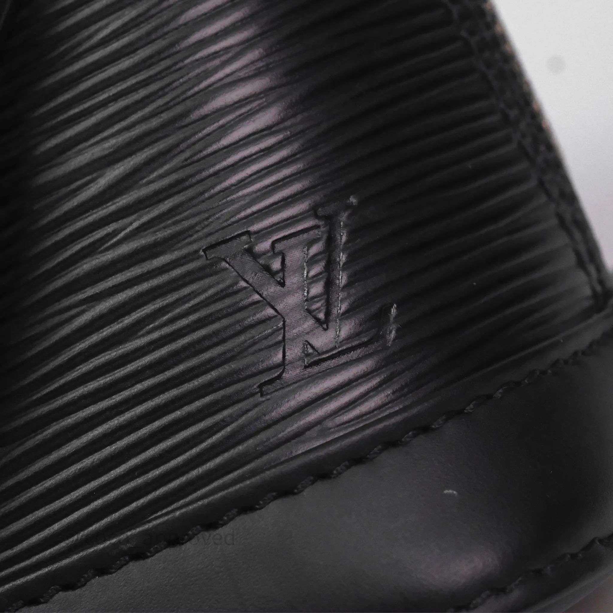 Louis Vuitton Alma Nano Black Silver Hardware