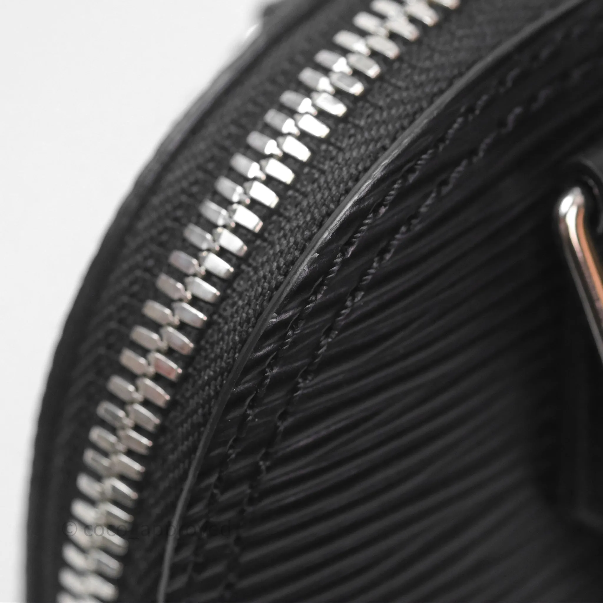 Louis Vuitton Alma Nano Black Silver Hardware