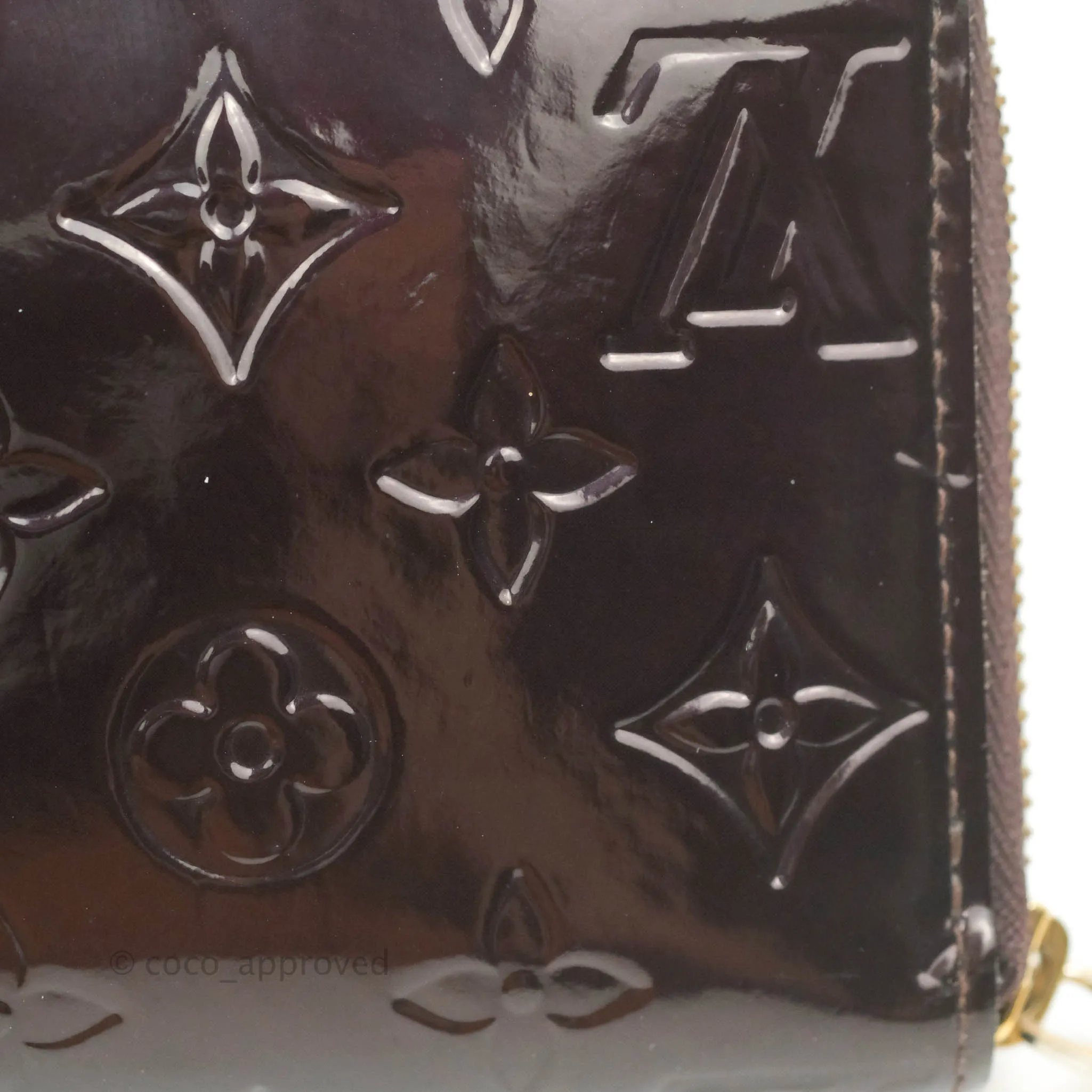 Louis Vuitton Amarante Monogram Vernis Zippy Wallet