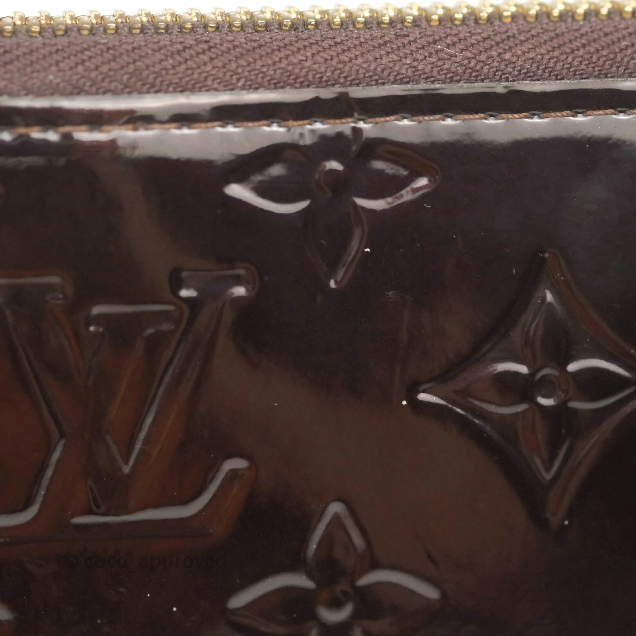 Louis Vuitton Amarante Monogram Vernis Zippy Wallet
