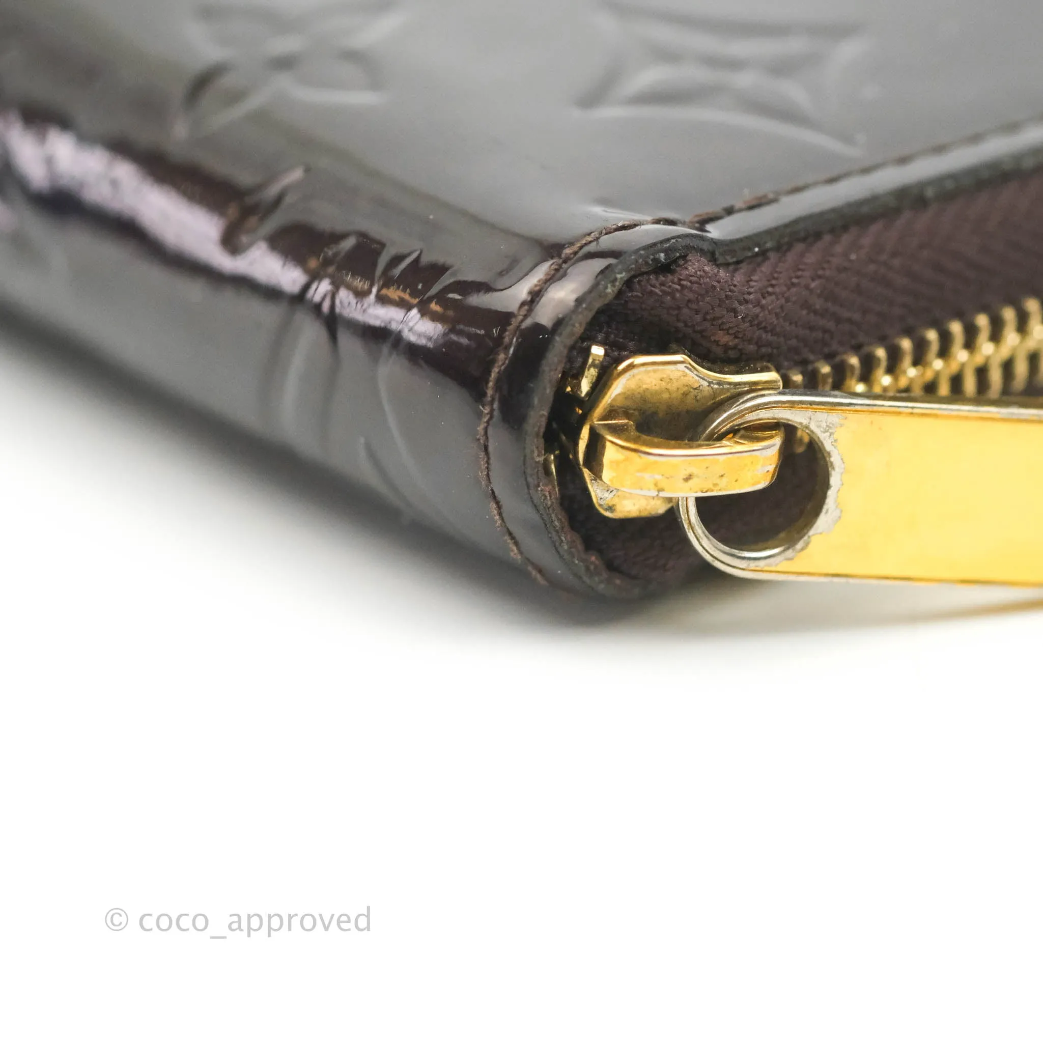 Louis Vuitton Amarante Monogram Vernis Zippy Wallet