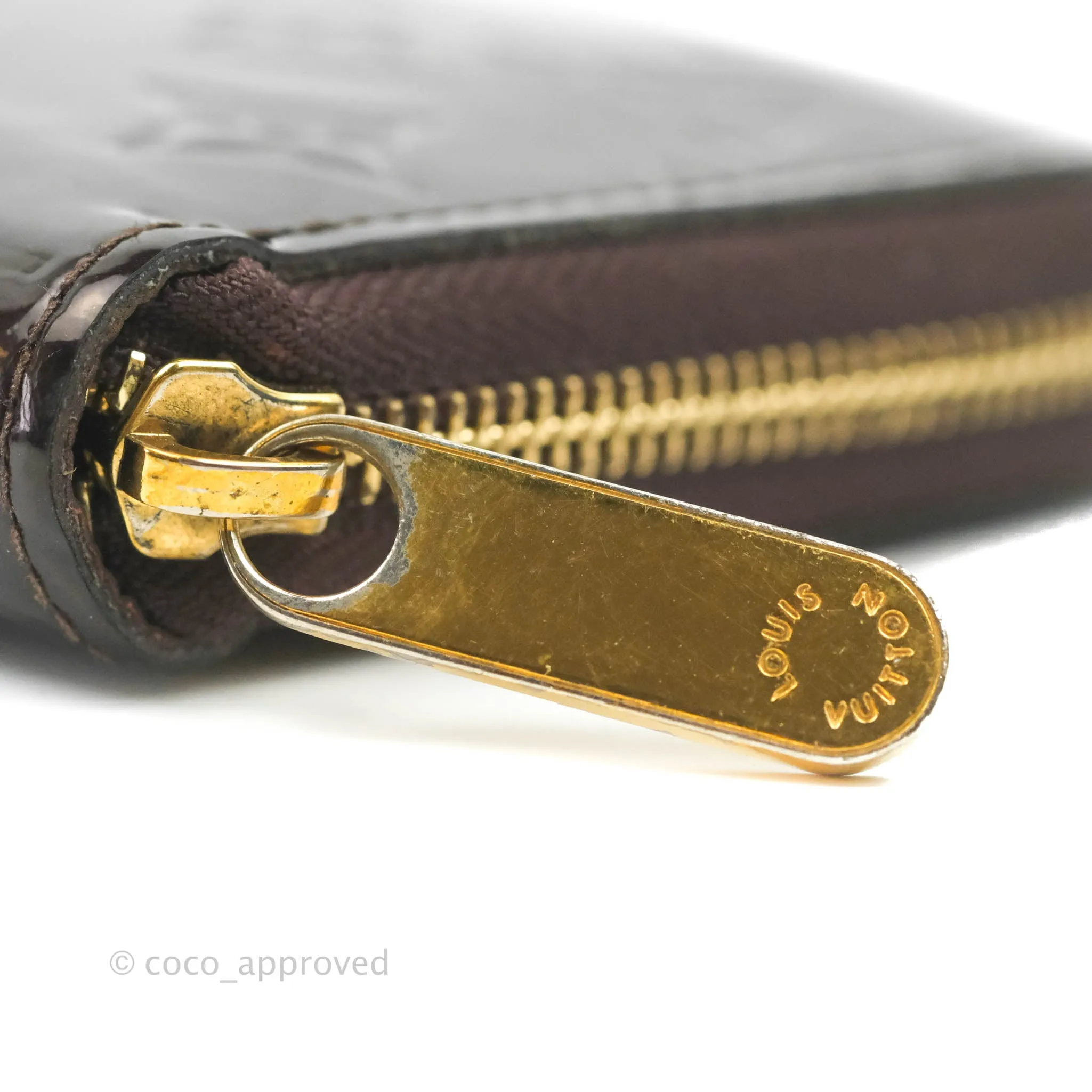 Louis Vuitton Amarante Monogram Vernis Zippy Wallet