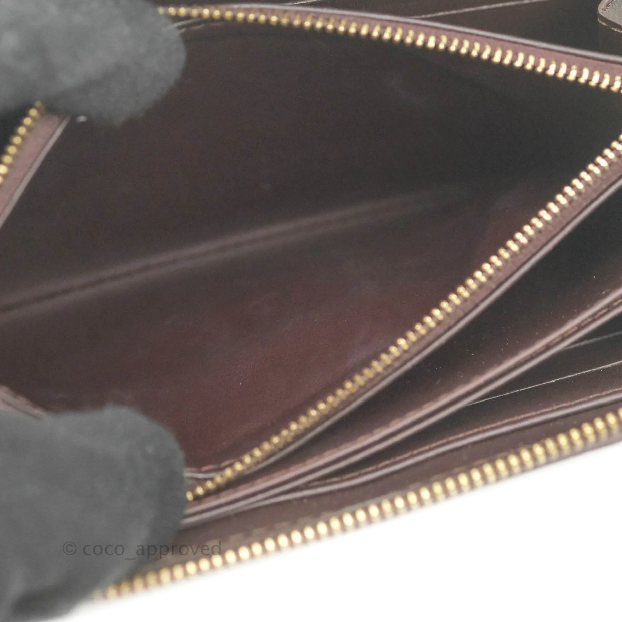 Louis Vuitton Amarante Monogram Vernis Zippy Wallet