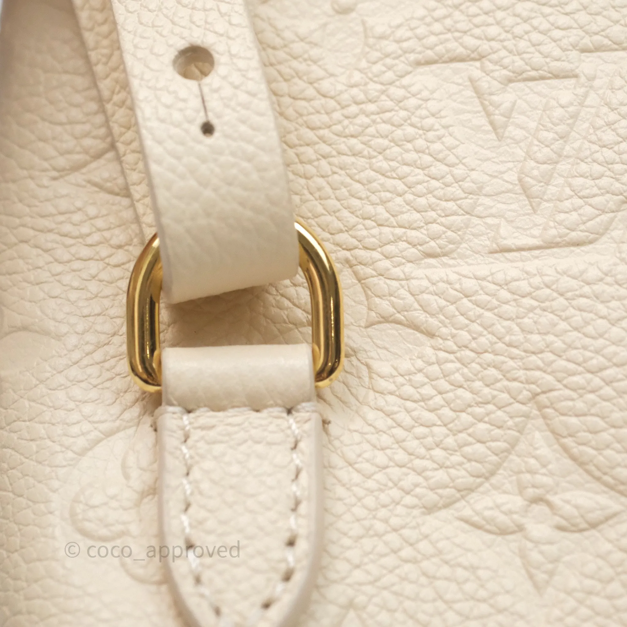 Louis Vuitton Backup Cream Monogram Empreinte Leather