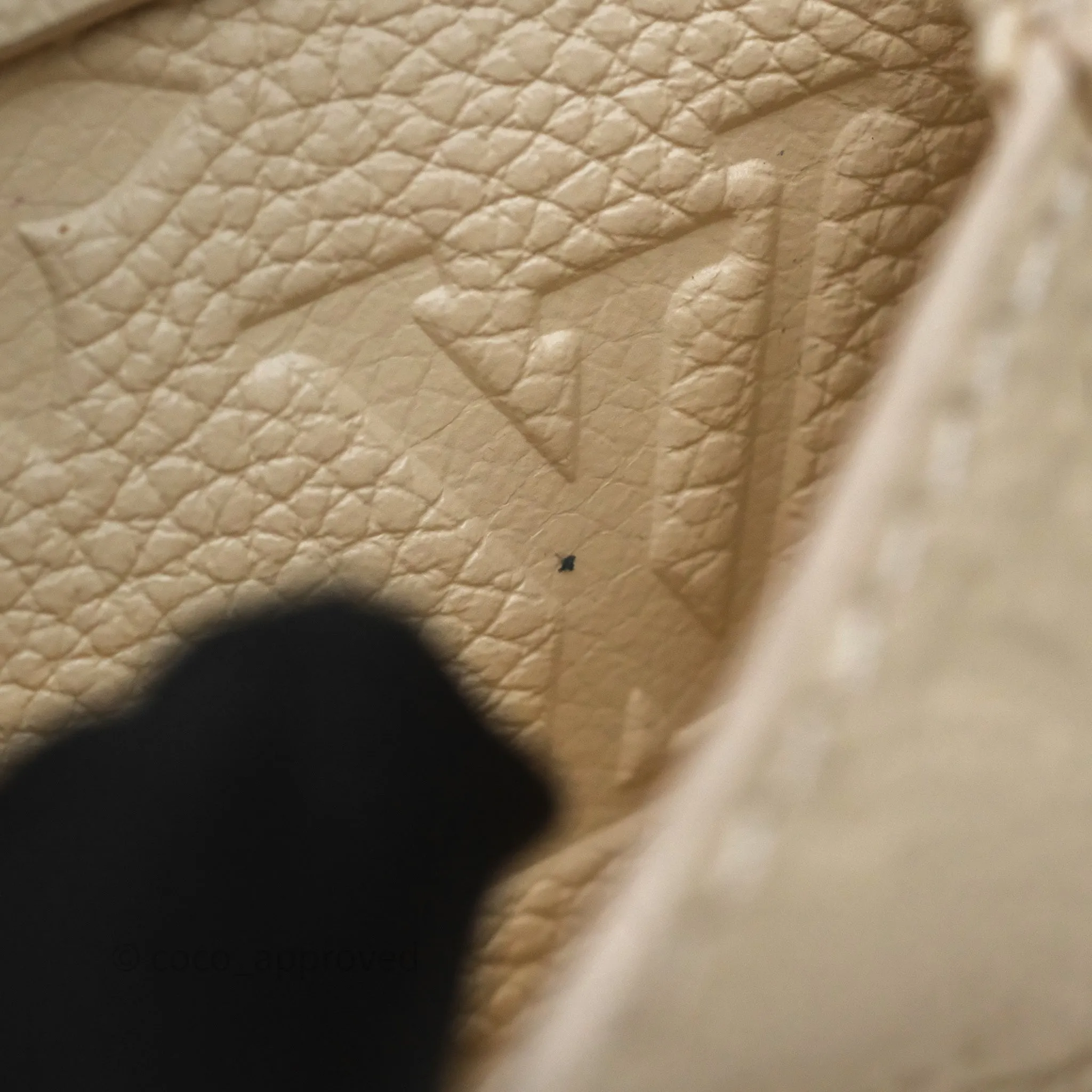 Louis Vuitton Backup Cream Monogram Empreinte Leather