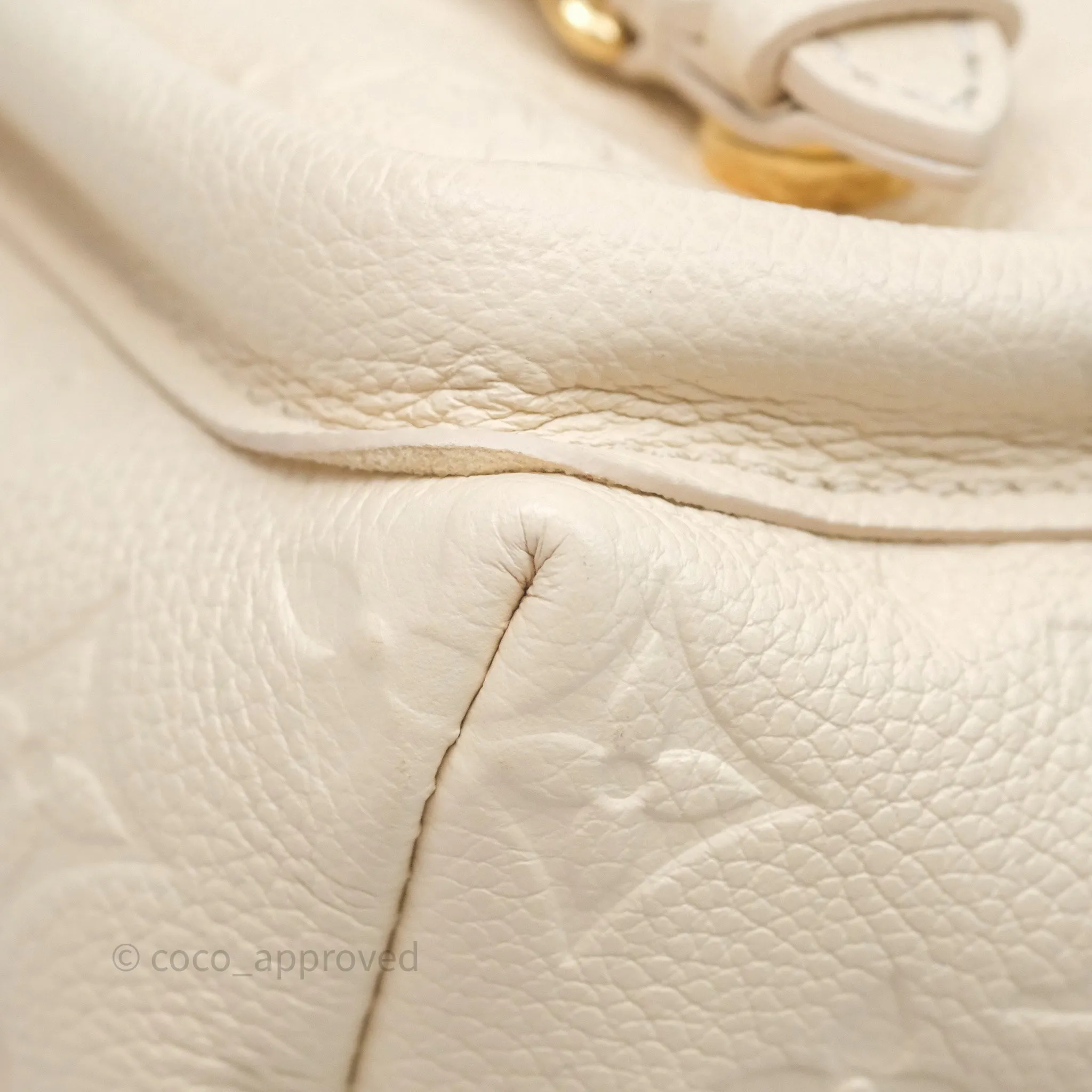 Louis Vuitton Backup Cream Monogram Empreinte Leather