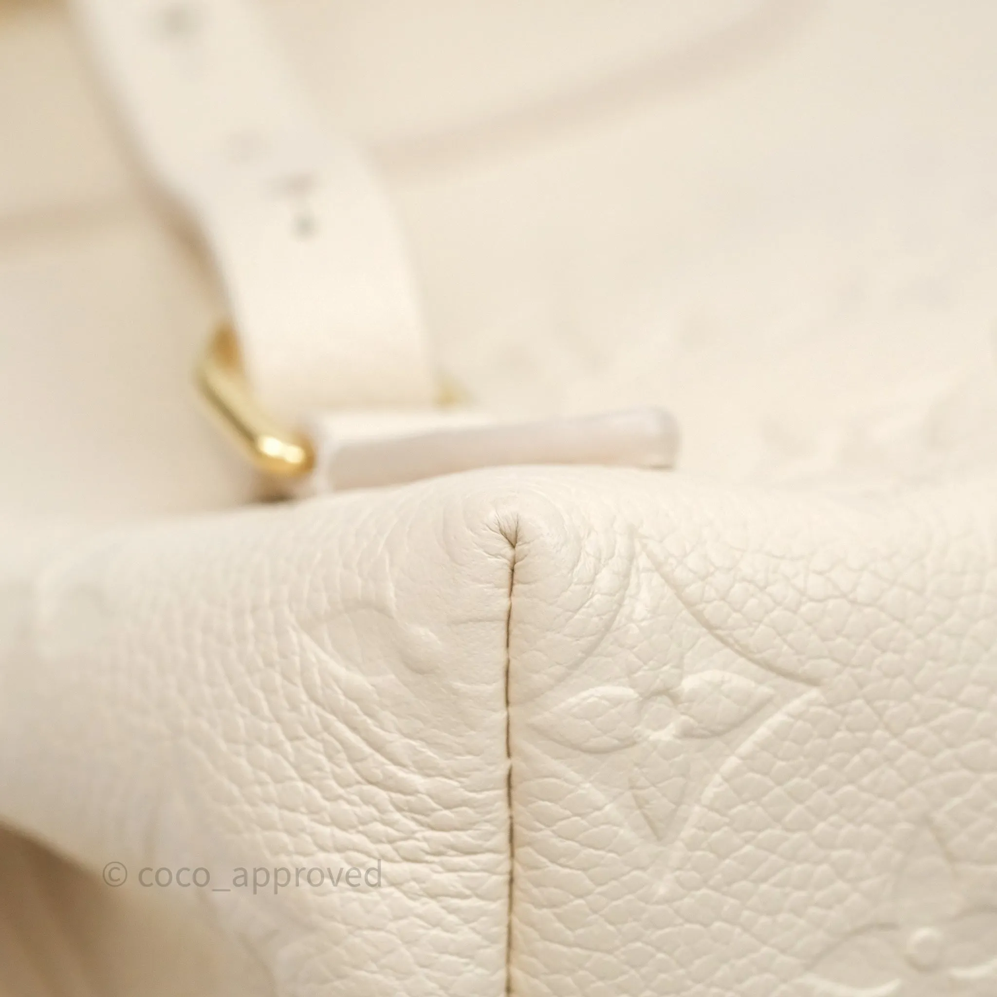 Louis Vuitton Backup Cream Monogram Empreinte Leather