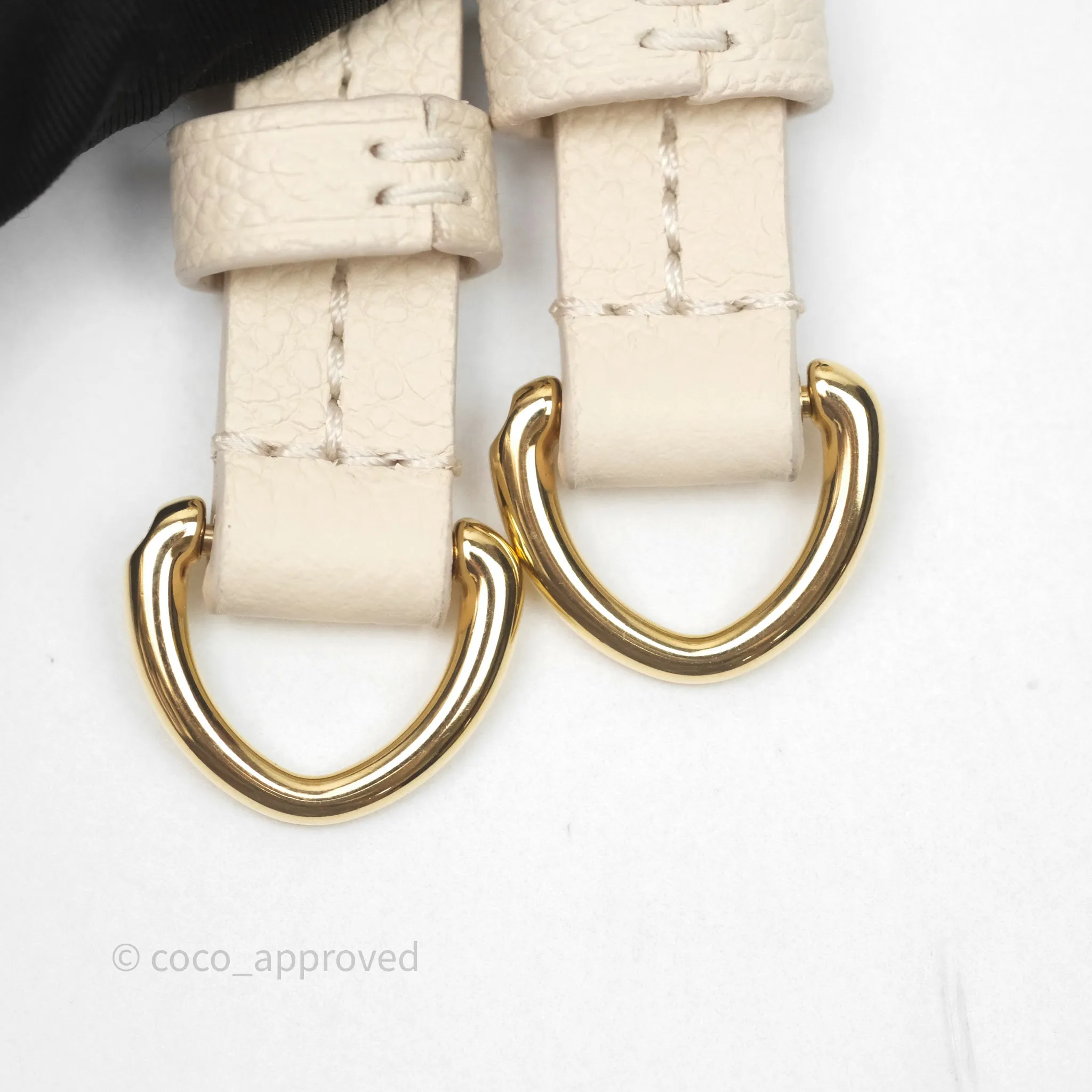 Louis Vuitton Backup Cream Monogram Empreinte Leather