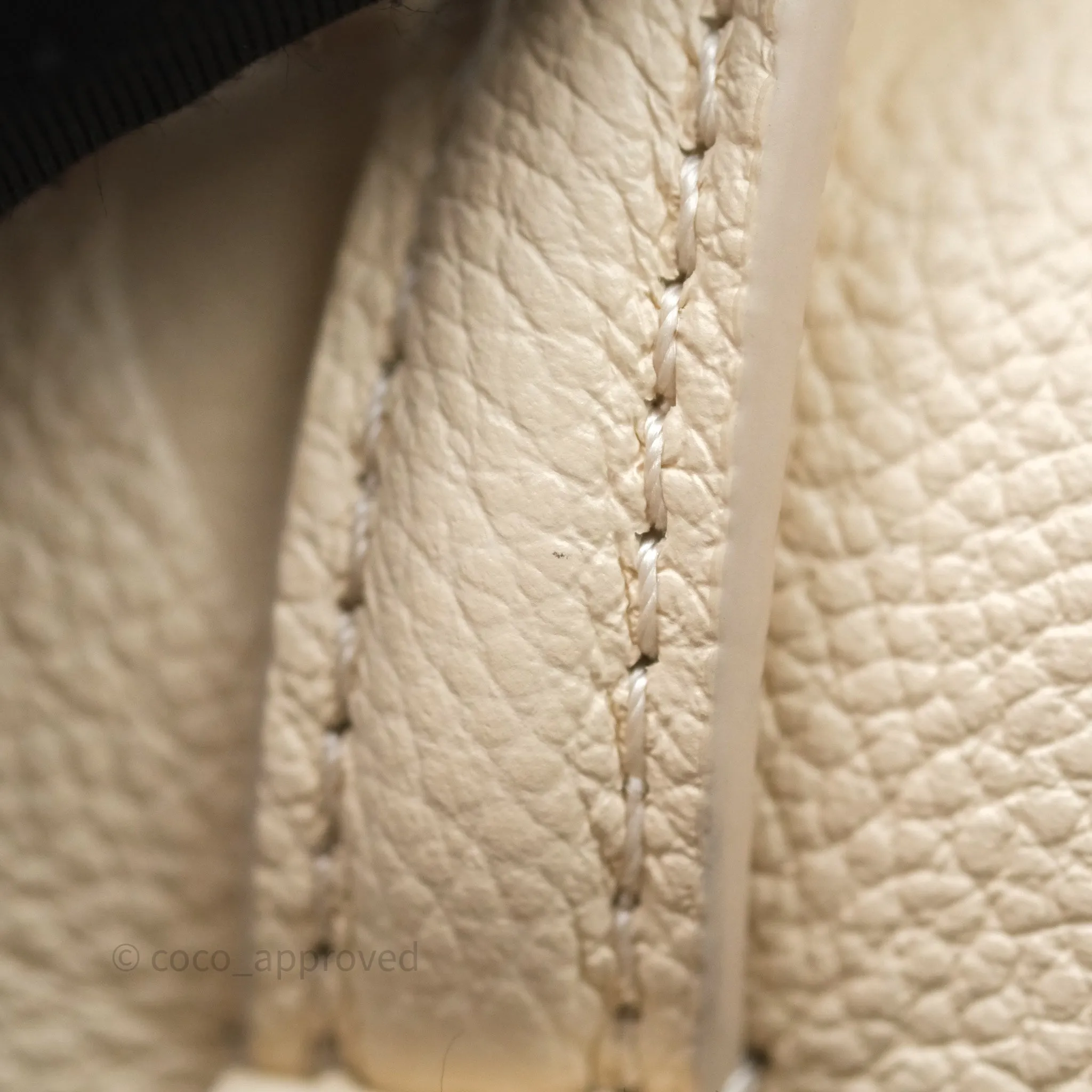 Louis Vuitton Backup Cream Monogram Empreinte Leather