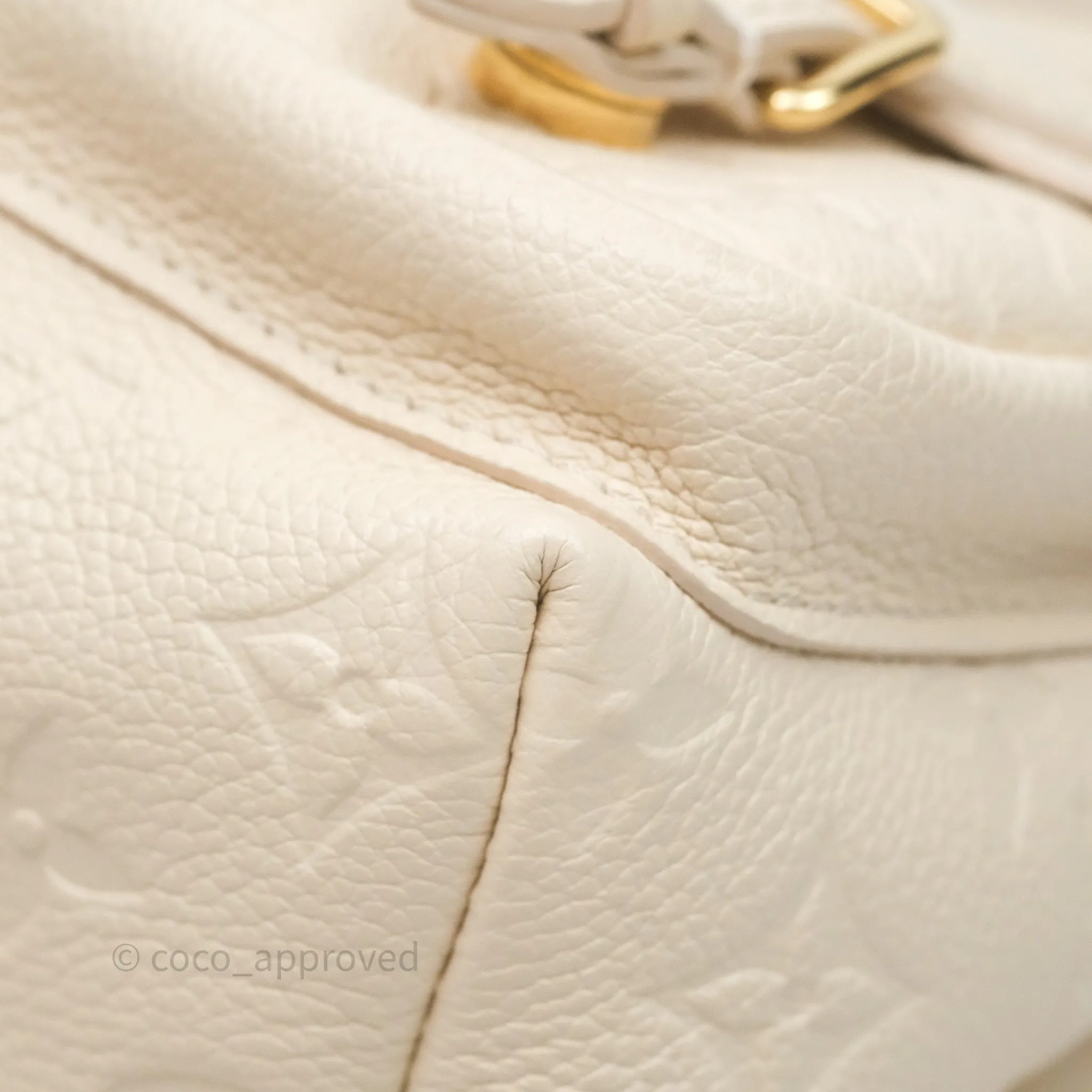 Louis Vuitton Backup Cream Monogram Empreinte Leather
