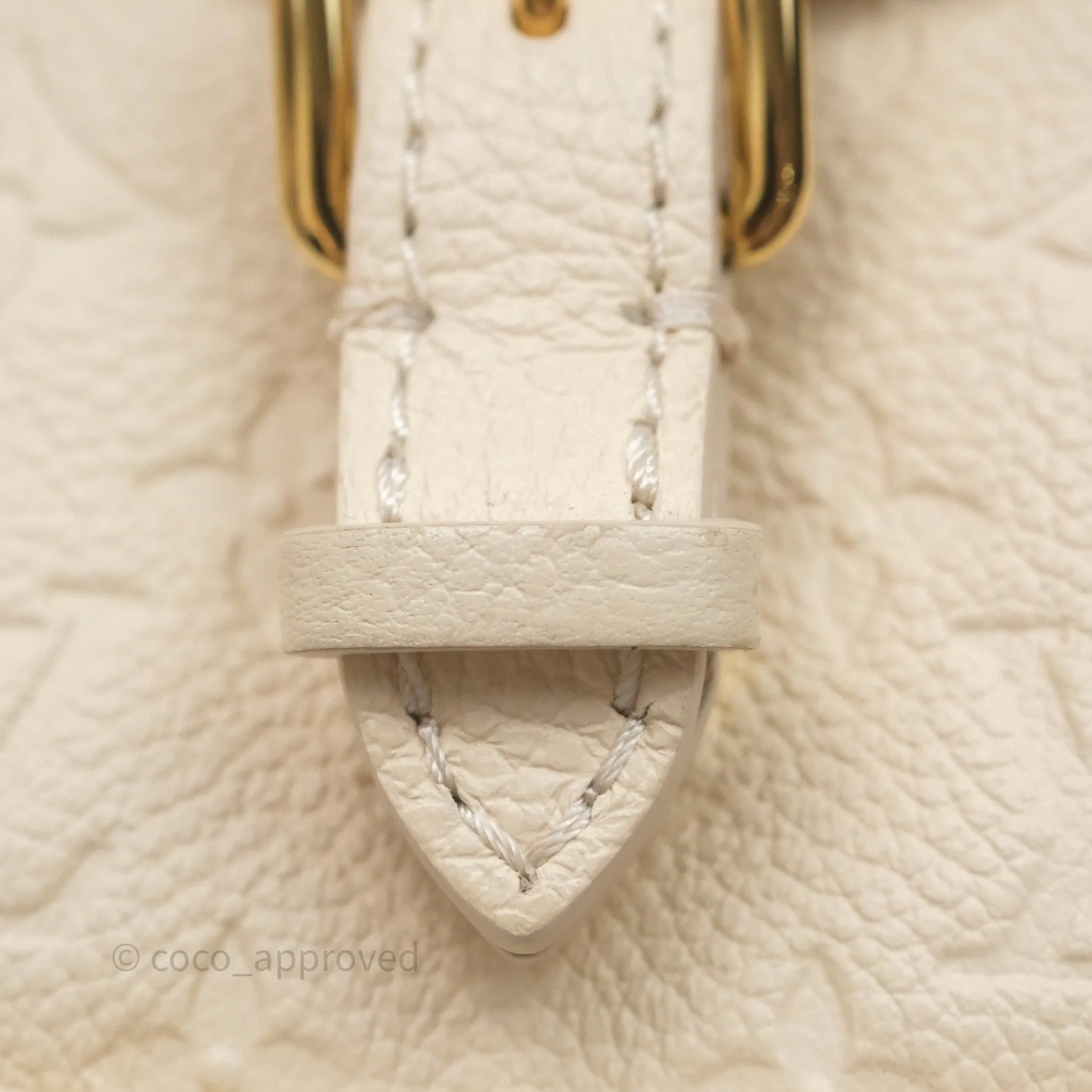 Louis Vuitton Backup Cream Monogram Empreinte Leather