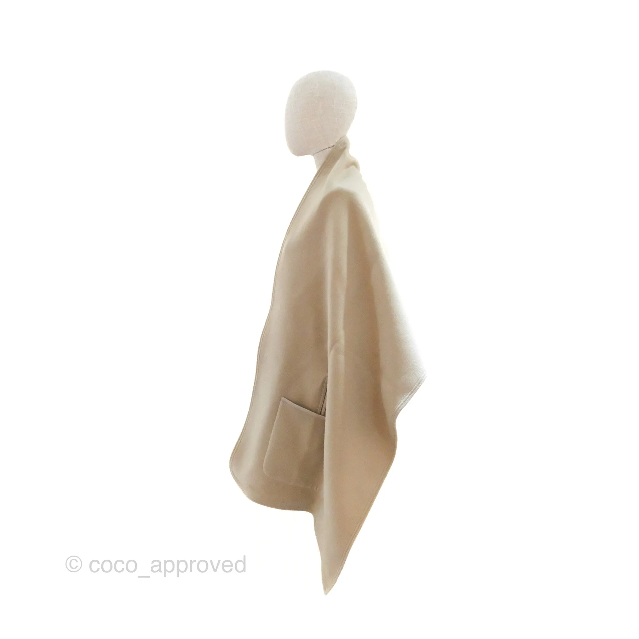 Louis Vuitton Cape Coat Reversible Monogram Beige