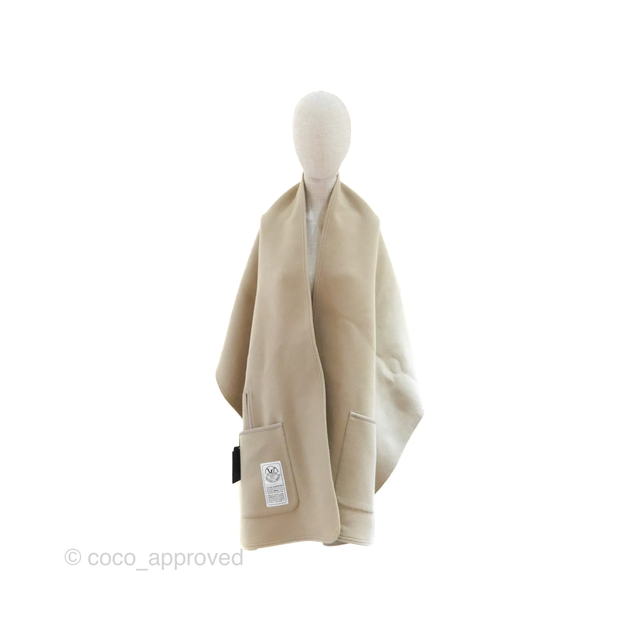 Louis Vuitton Cape Coat Reversible Monogram Beige