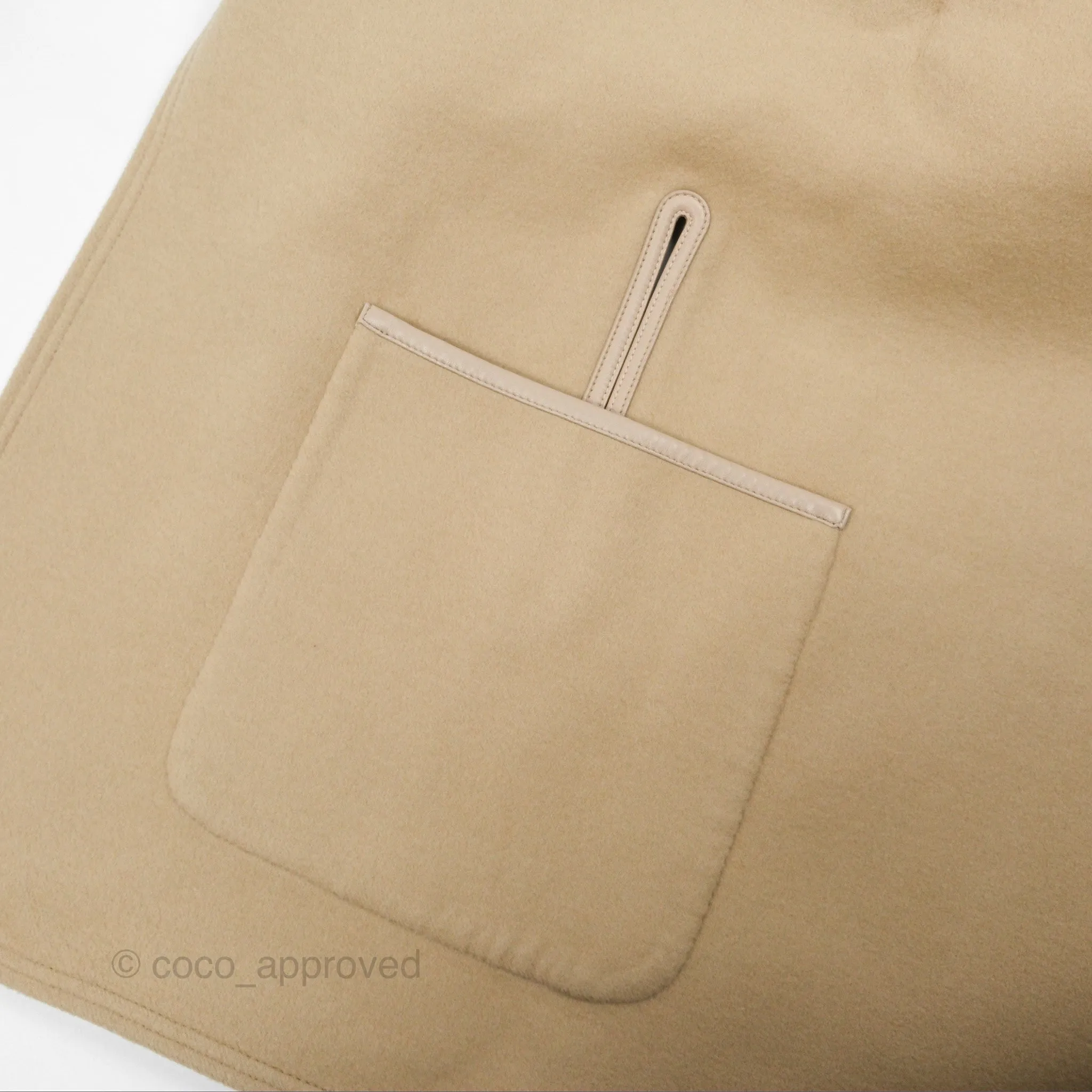 Louis Vuitton Cape Coat Reversible Monogram Beige