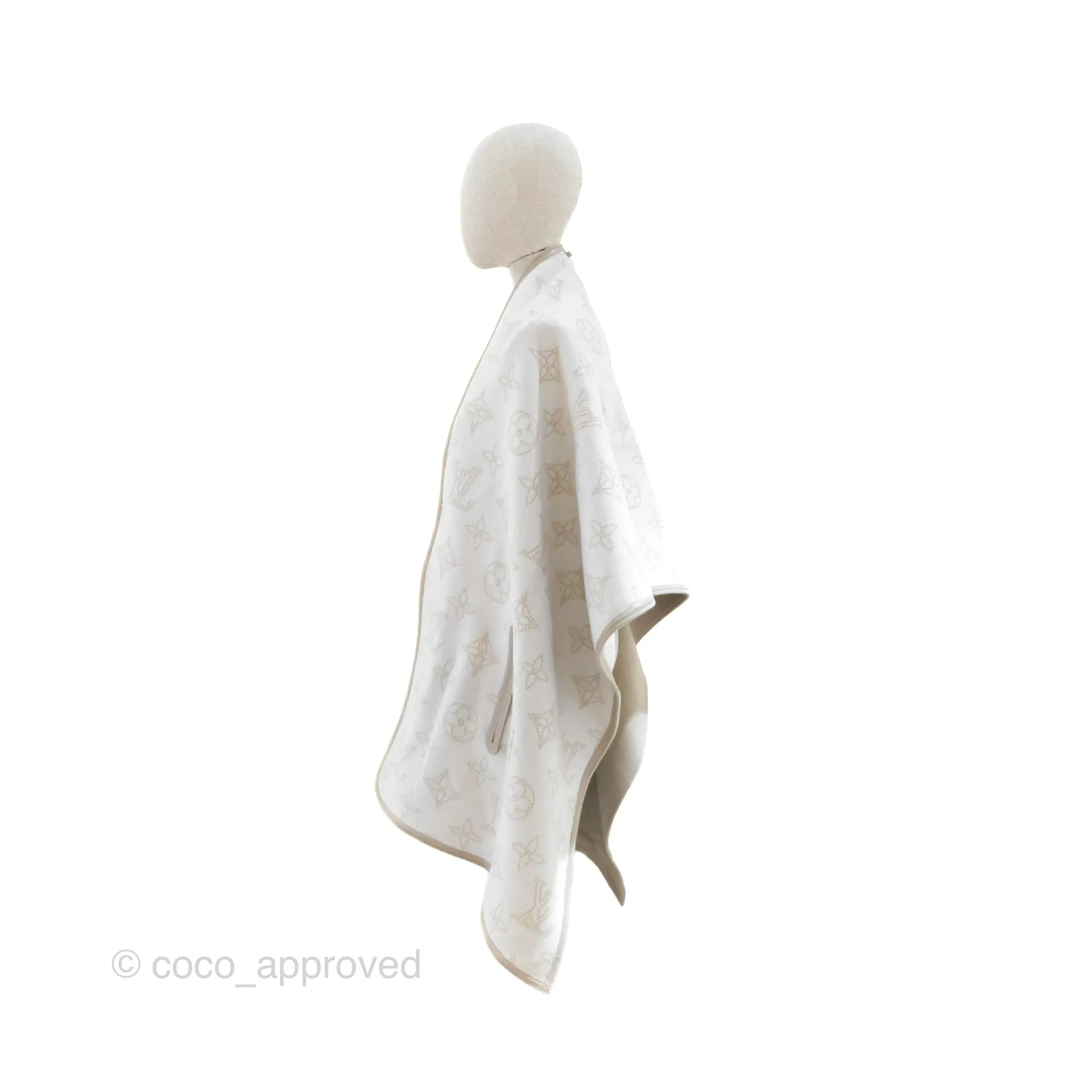 Louis Vuitton Cape Coat Reversible Monogram Beige