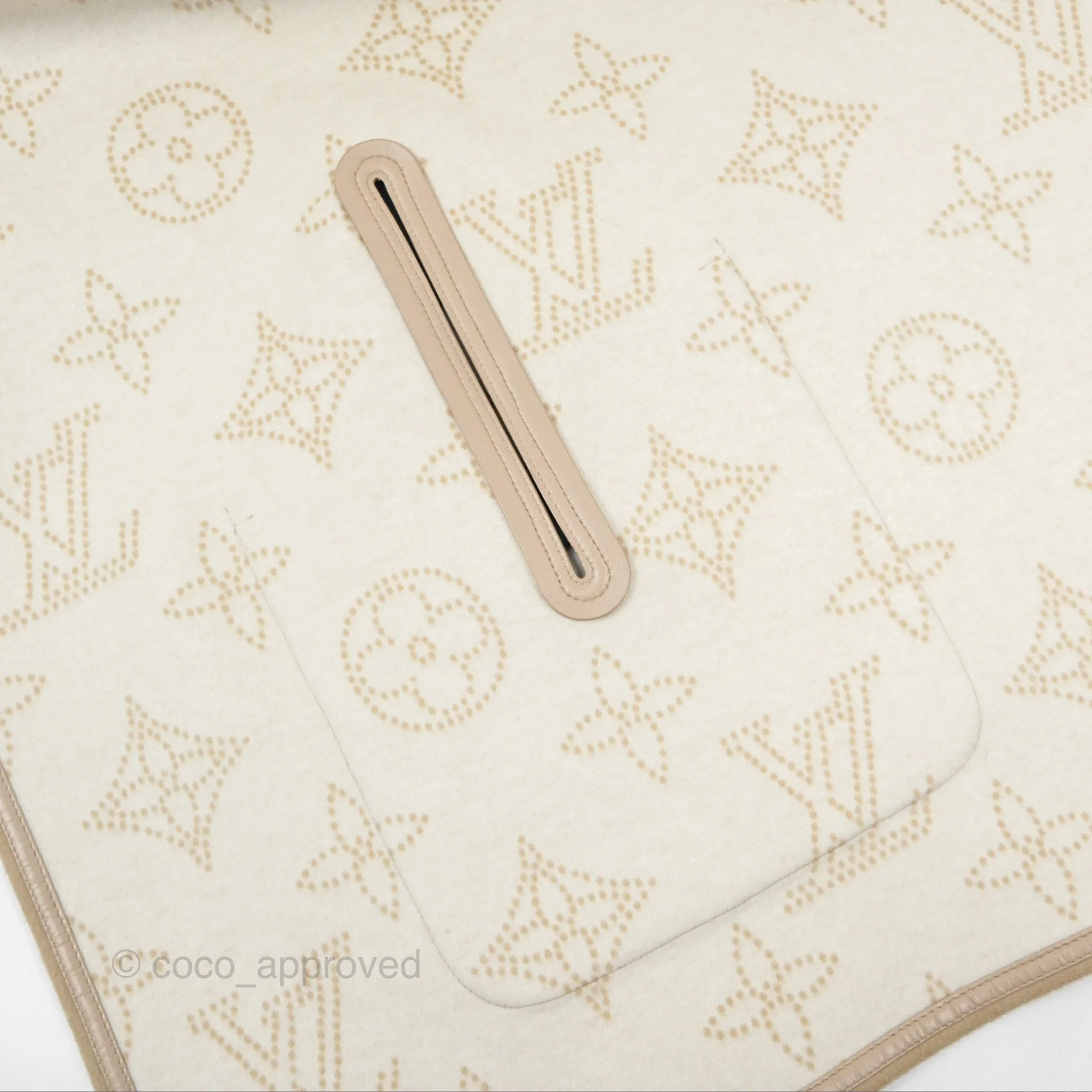 Louis Vuitton Cape Coat Reversible Monogram Beige
