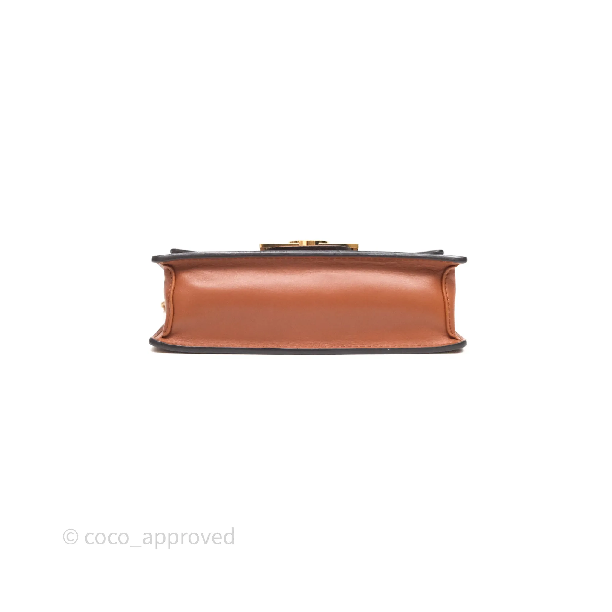 Louis Vuitton Chain Wallet Dauphine Monogram Tan Calfskin