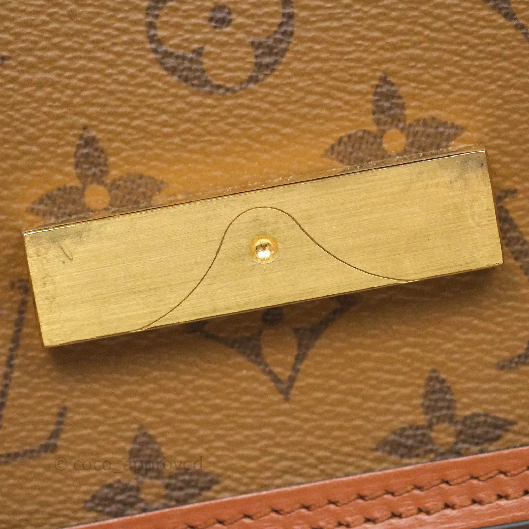 Louis Vuitton Chain Wallet Dauphine Monogram Tan Calfskin