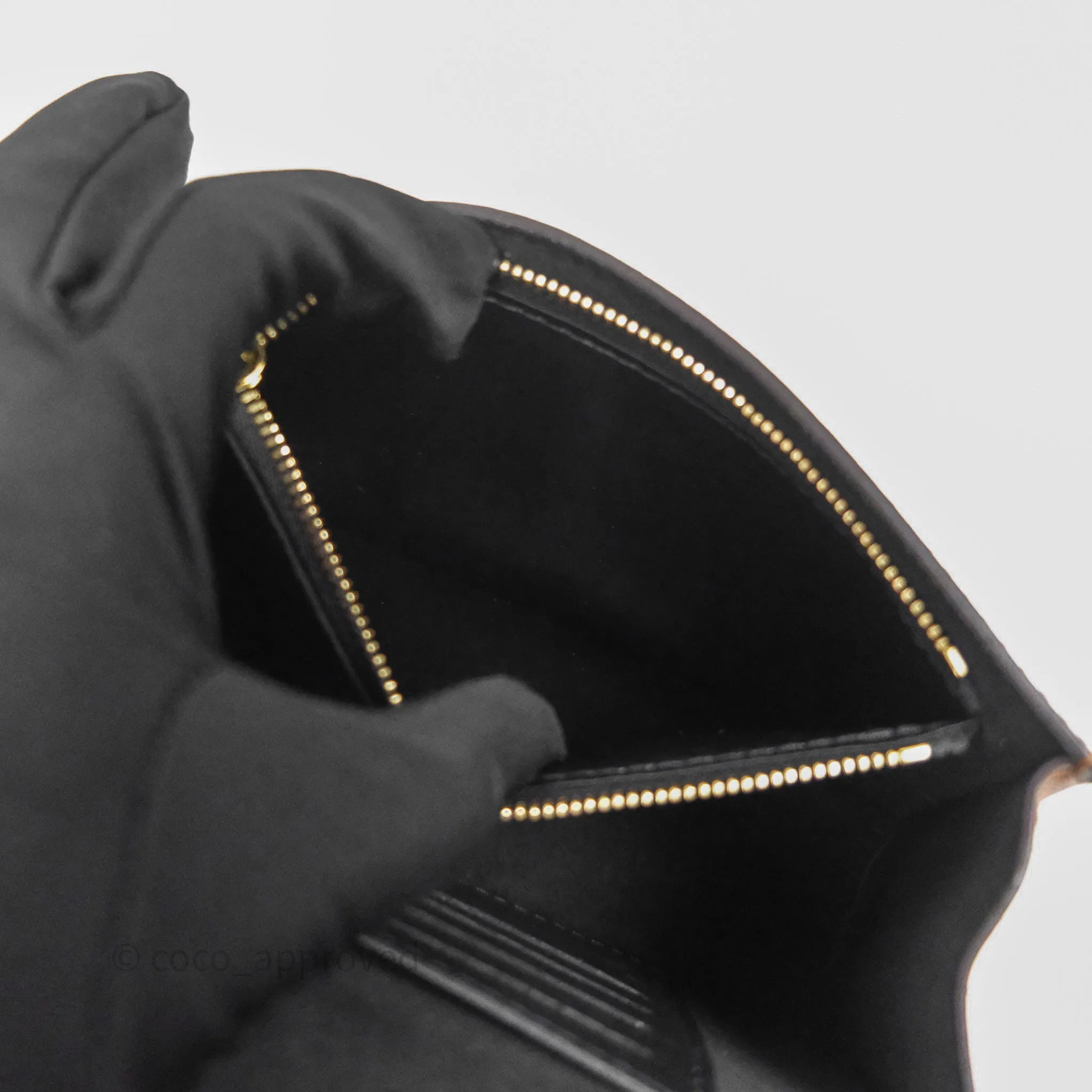 Louis Vuitton Chain Wallet Dauphine Monogram Tan Calfskin