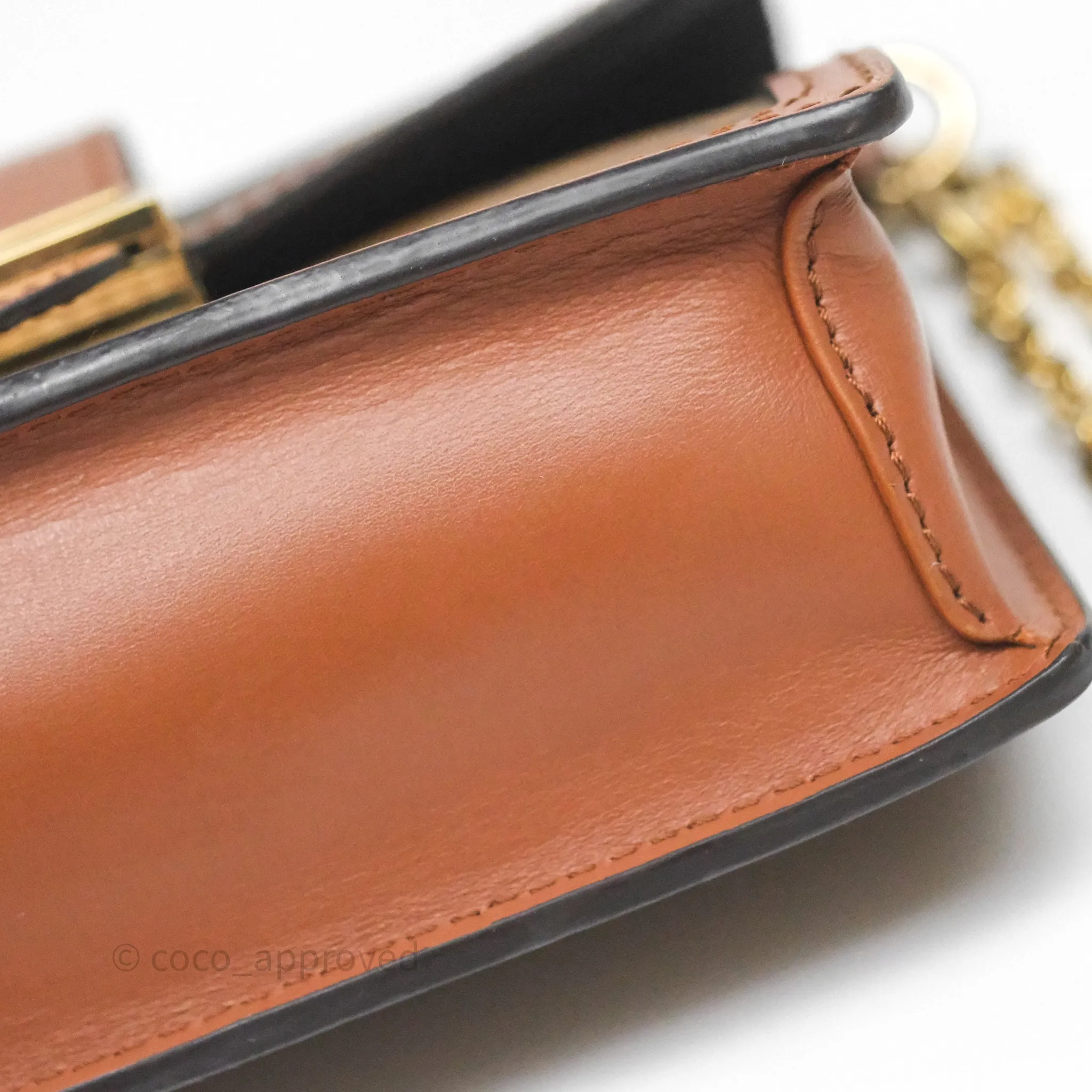 Louis Vuitton Chain Wallet Dauphine Monogram Tan Calfskin