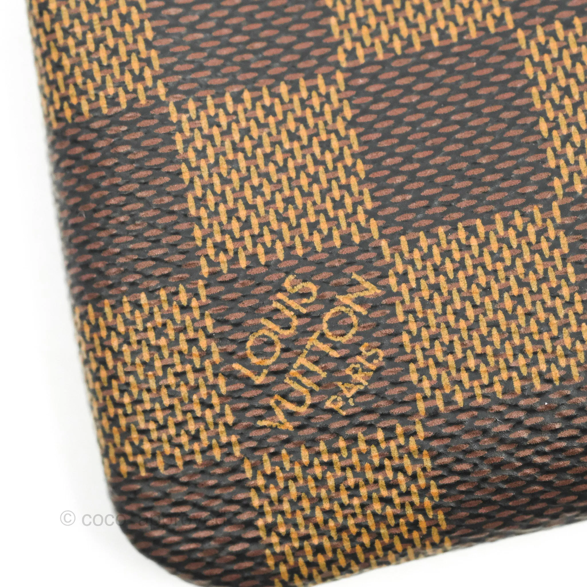 Louis Vuitton Damier Canvas Key Pouch Gold Hardware