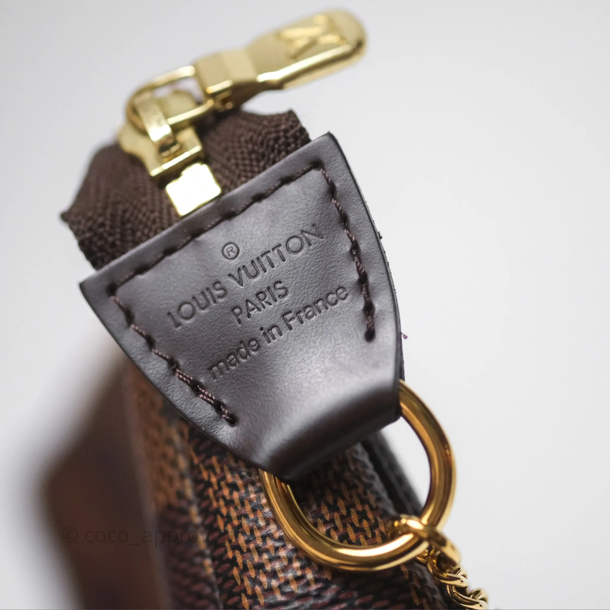 Louis Vuitton Damier Ebene Mini Pochette Accessories