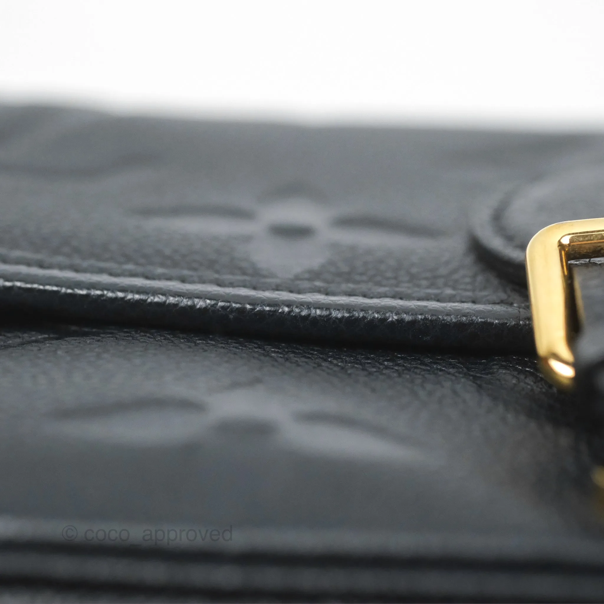 Louis Vuitton Diane Black Monogram Empreinte Leather