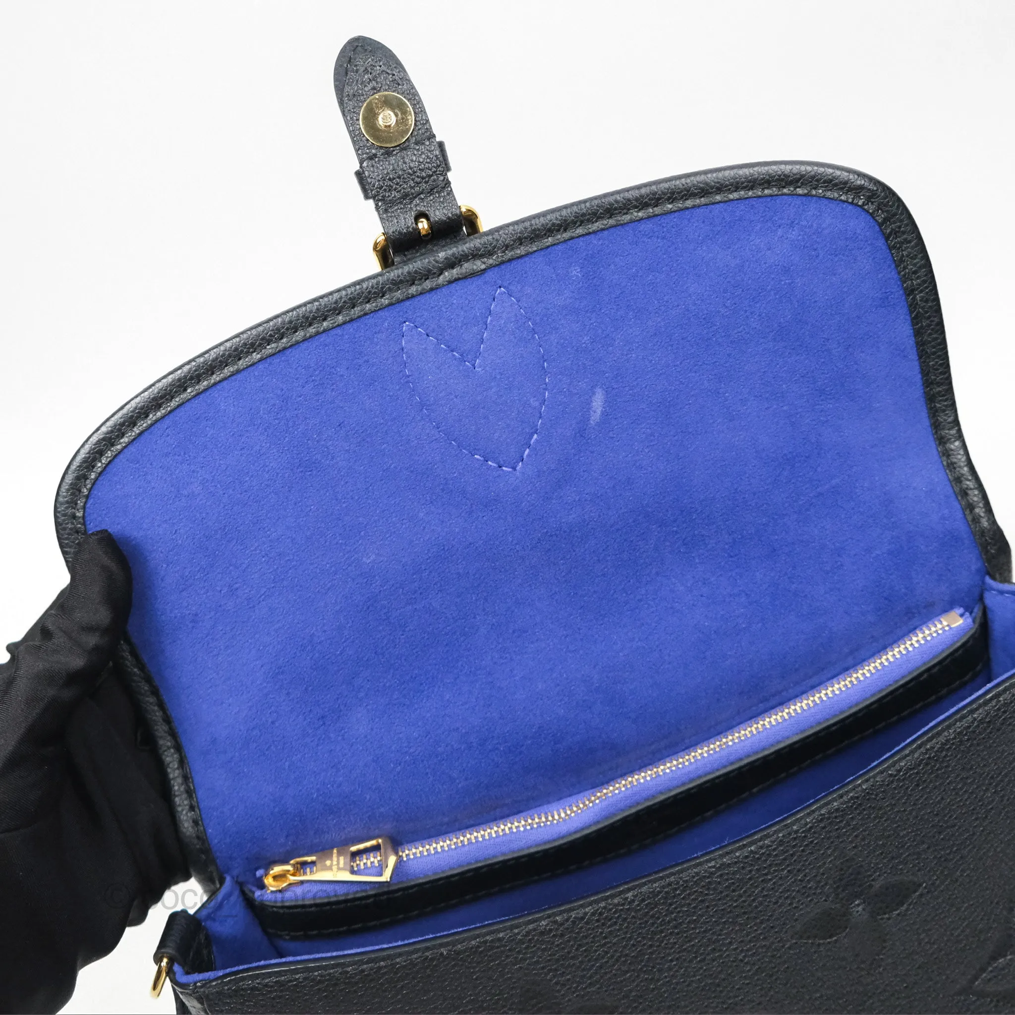 Louis Vuitton Diane Black Monogram Empreinte Leather