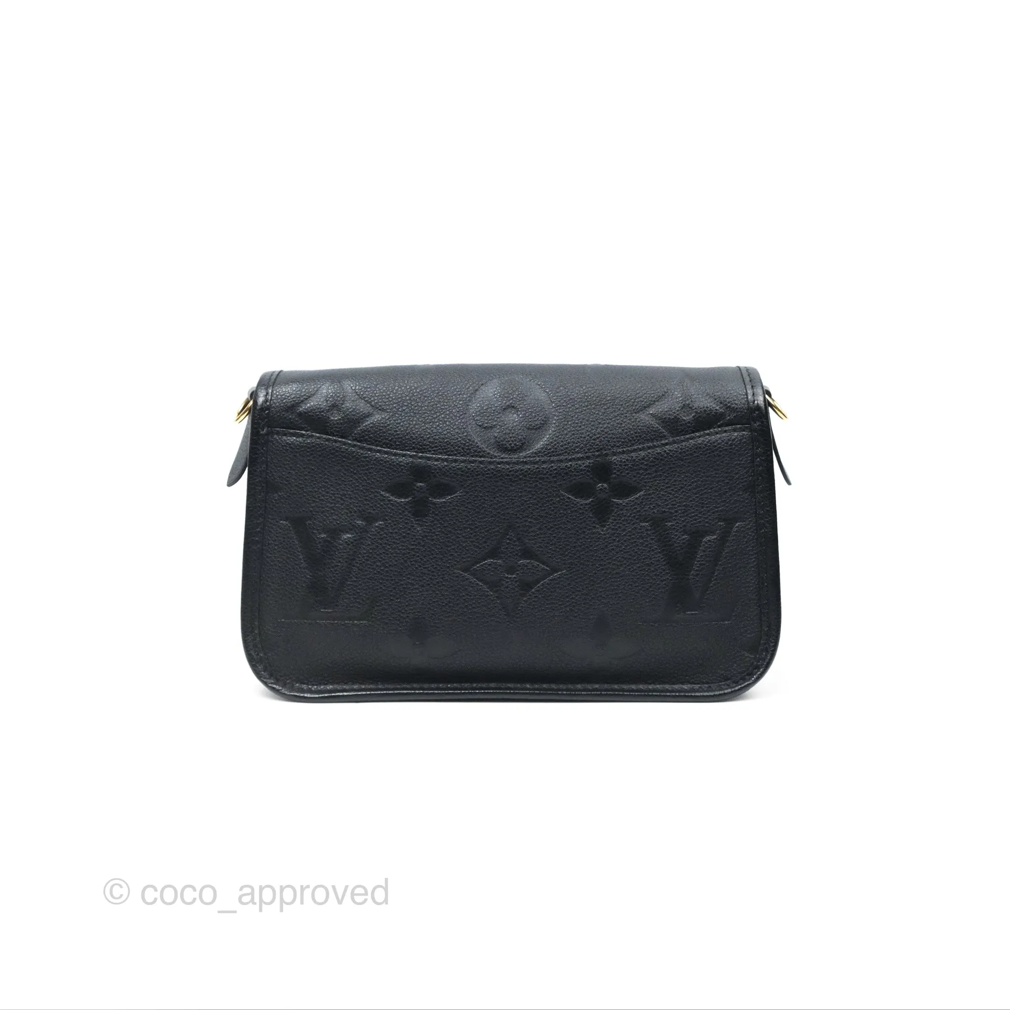 Louis Vuitton Diane Black Monogram Empreinte Leather
