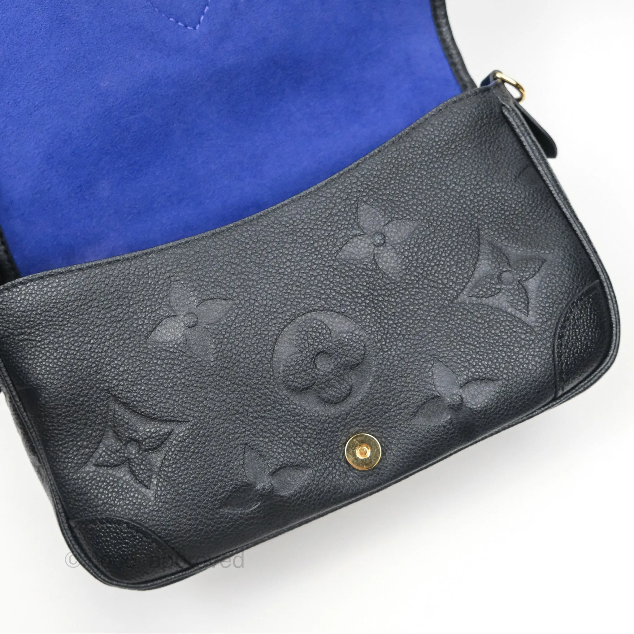Louis Vuitton Diane Black Monogram Empreinte Leather