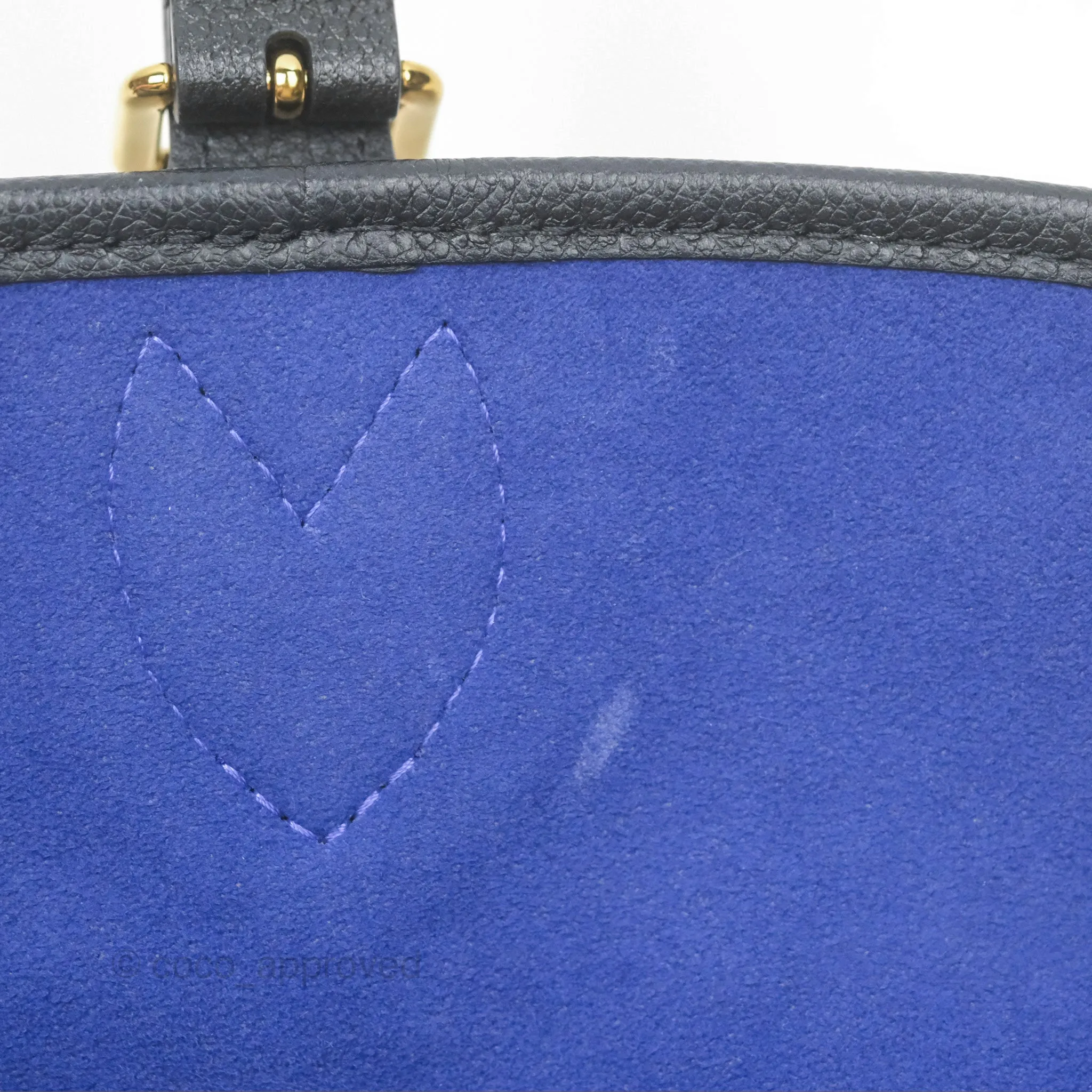 Louis Vuitton Diane Black Monogram Empreinte Leather