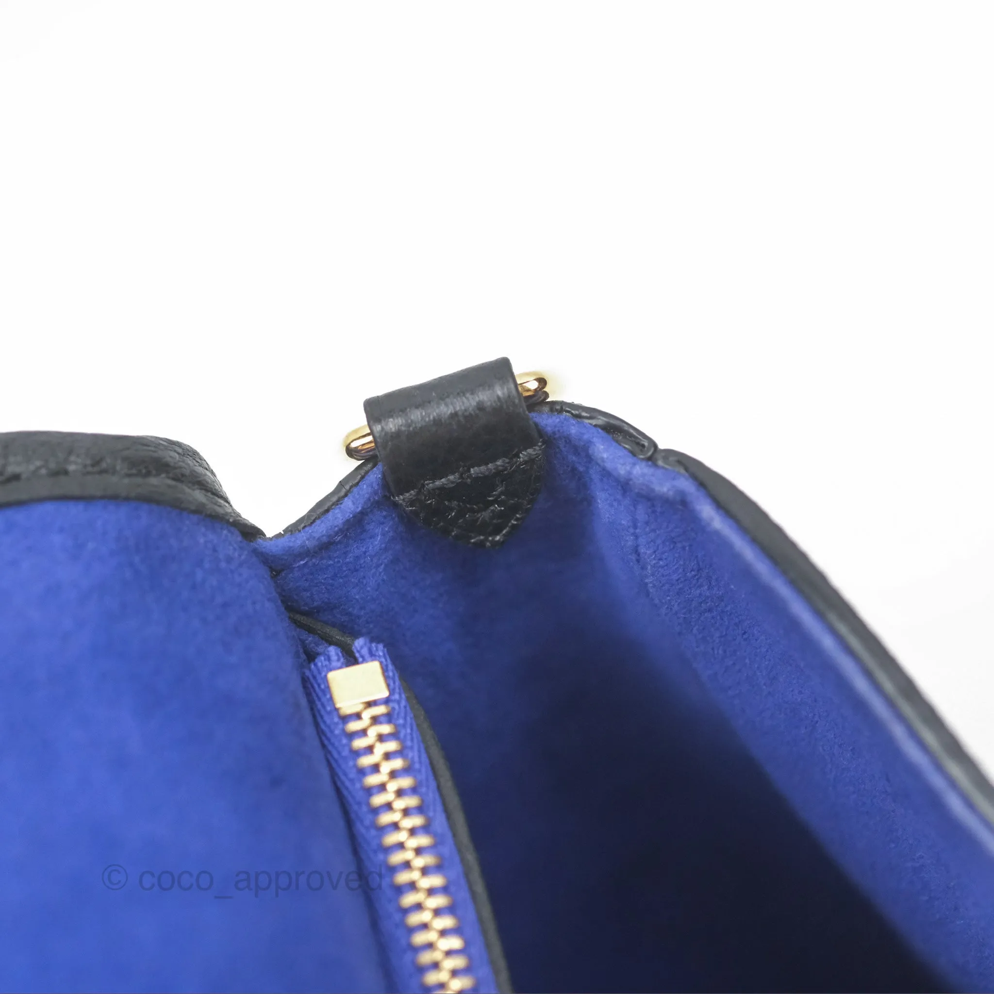 Louis Vuitton Diane Black Monogram Empreinte Leather
