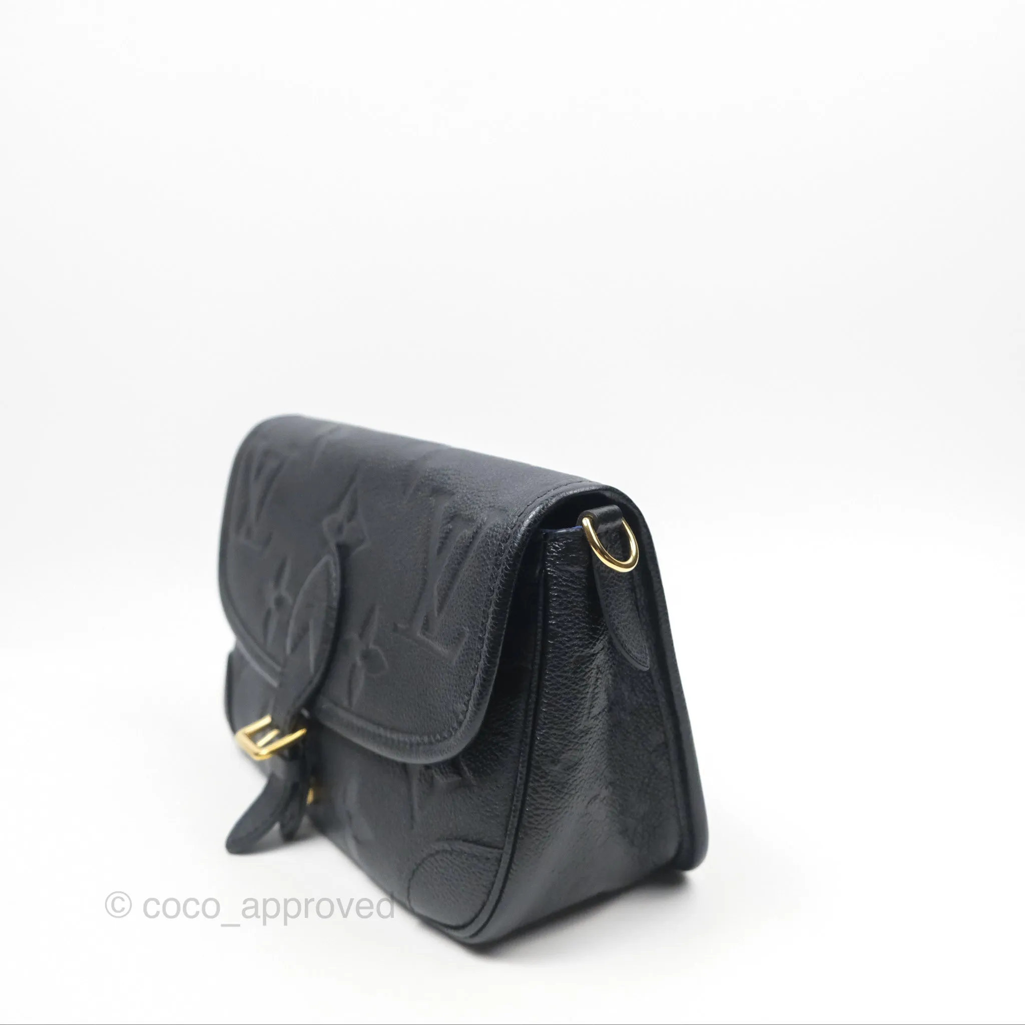 Louis Vuitton Diane Black Monogram Empreinte Leather